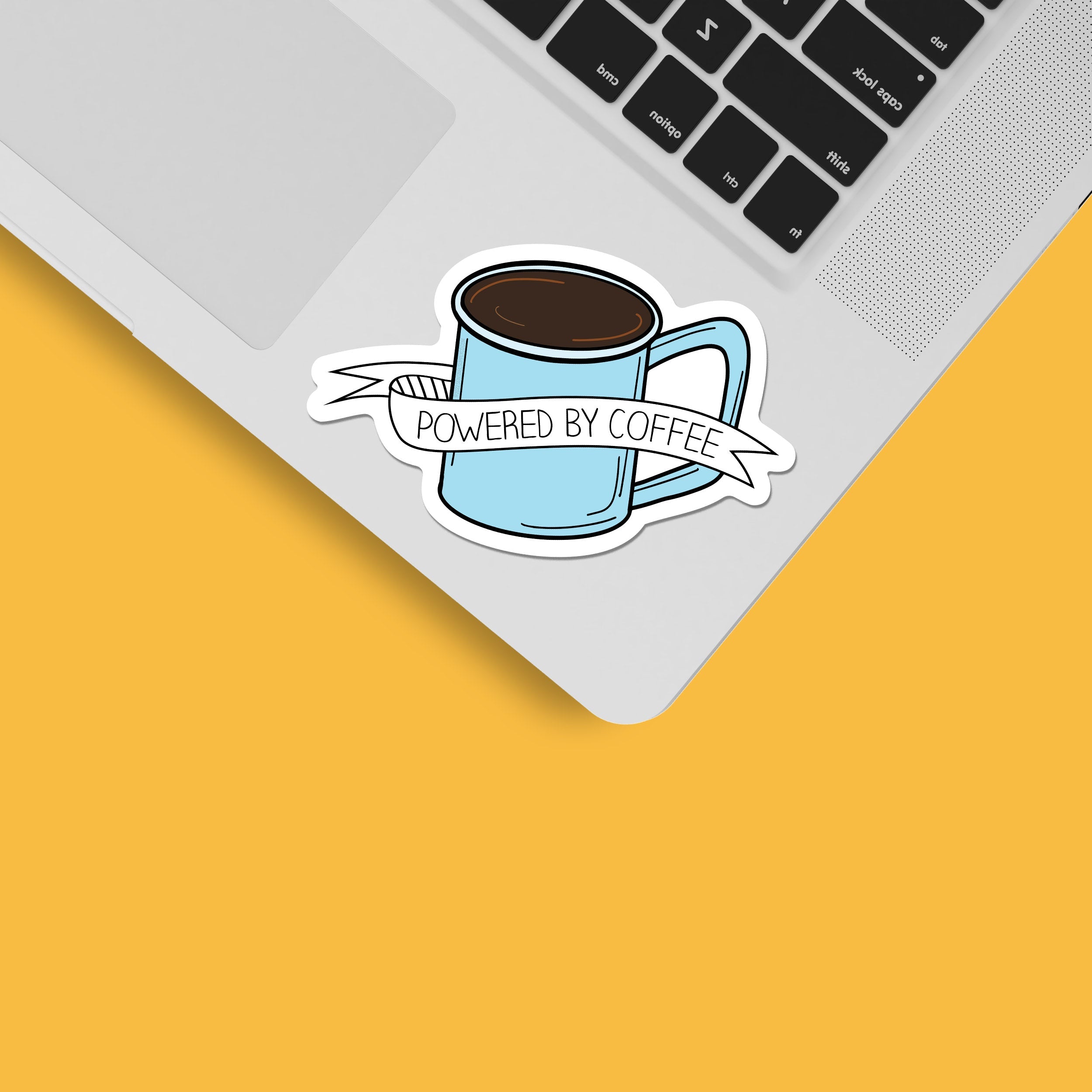 Powered by Coffee Sticker