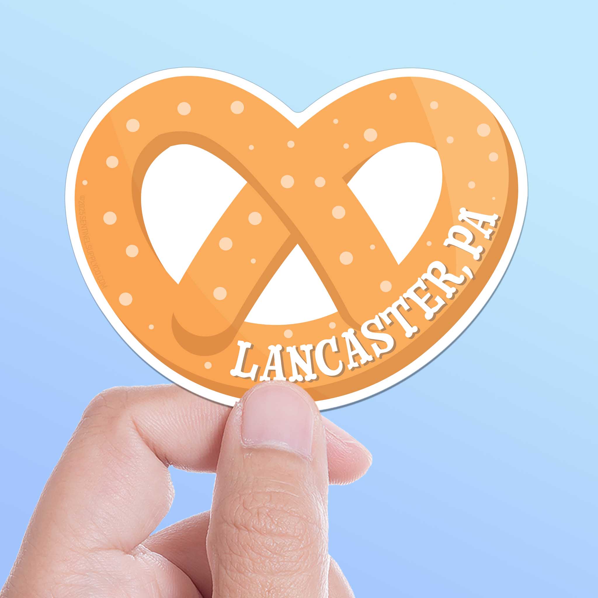 Lancaster Soft Pretzel Sticker - Cute Pennsylvania Decal
