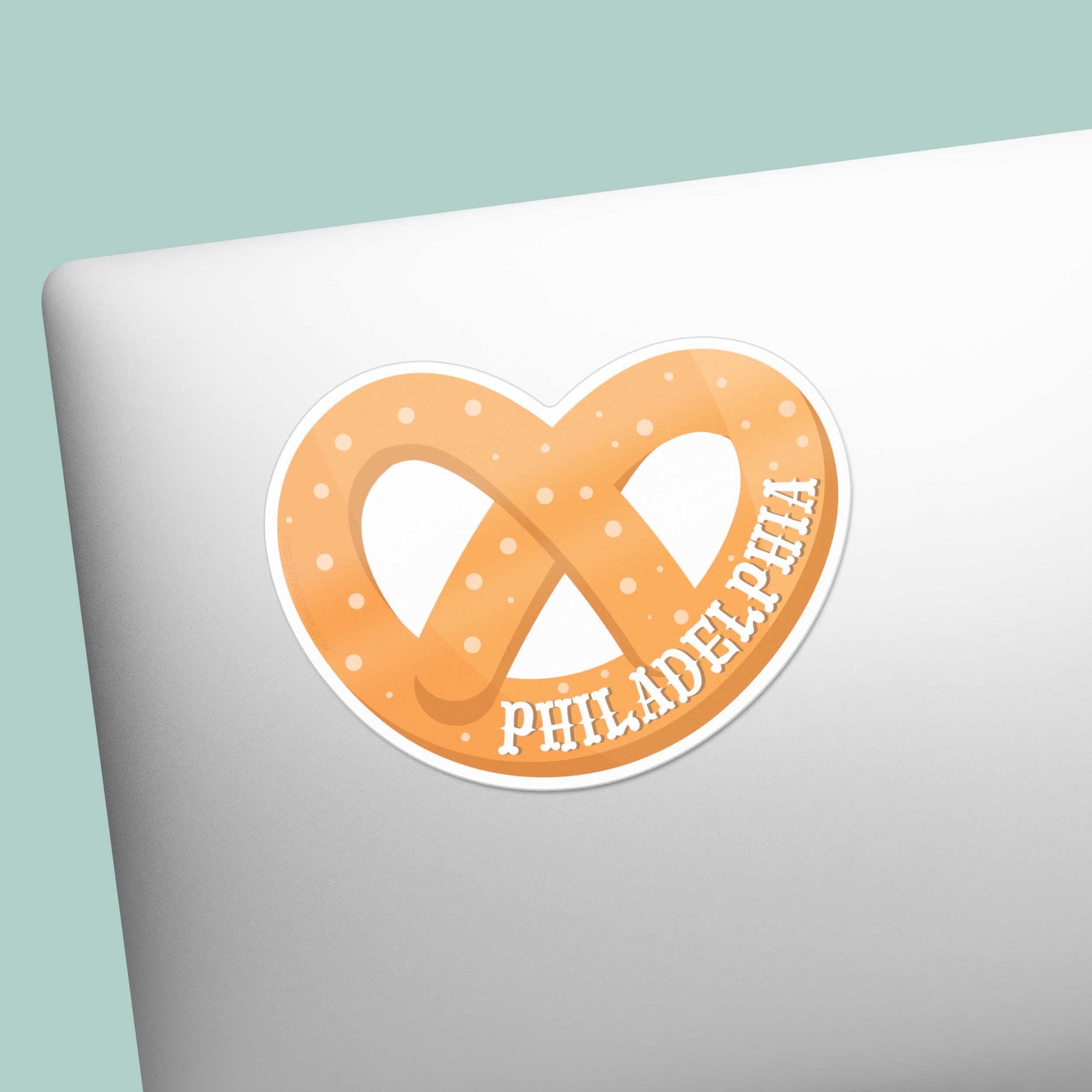 Philly Soft Pretzel Sticker - Philadelphia Pennsylvania Decal