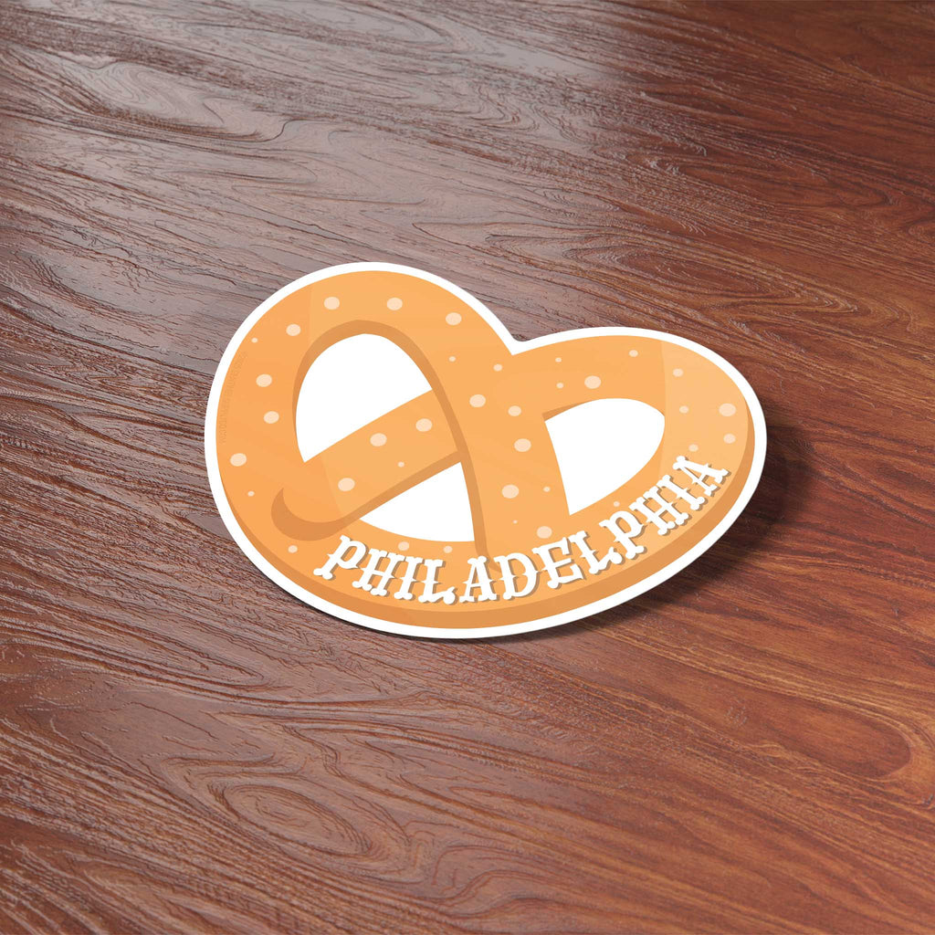 Philly Soft Pretzel Sticker - Philadelphia Pennsylvania Decal