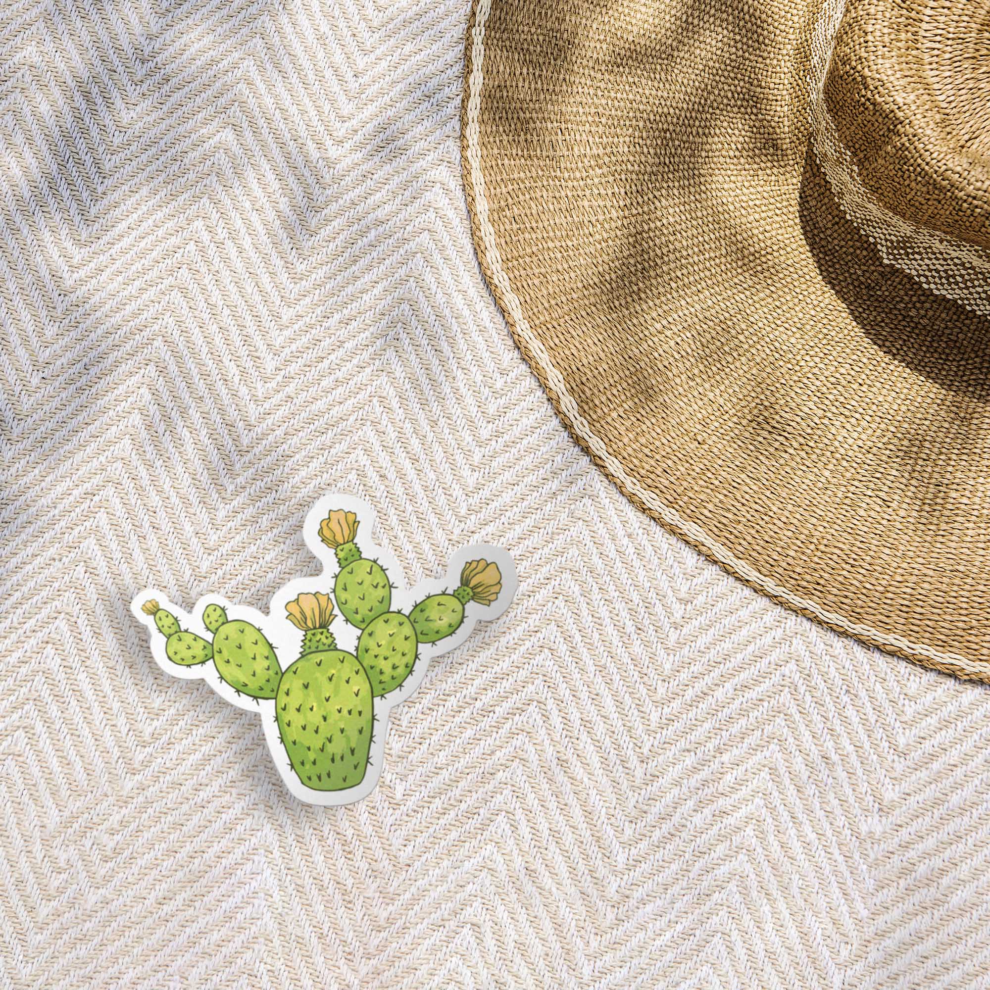 Prickly Pear Cactus Sticker