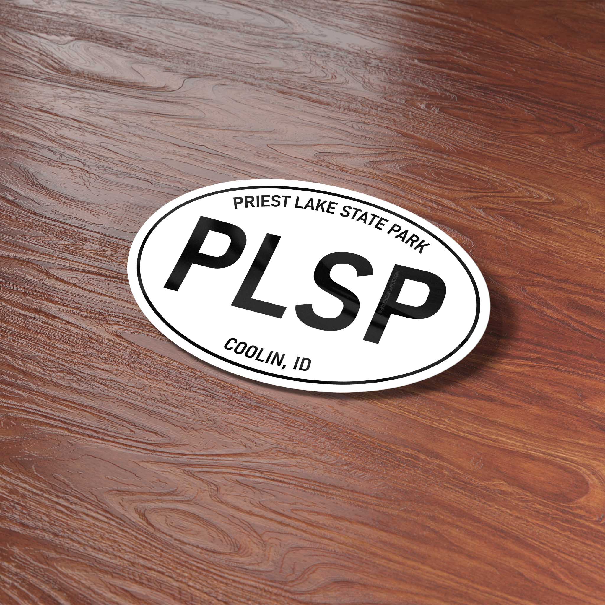 Priest Lake State Park Idaho White Oval Sticker