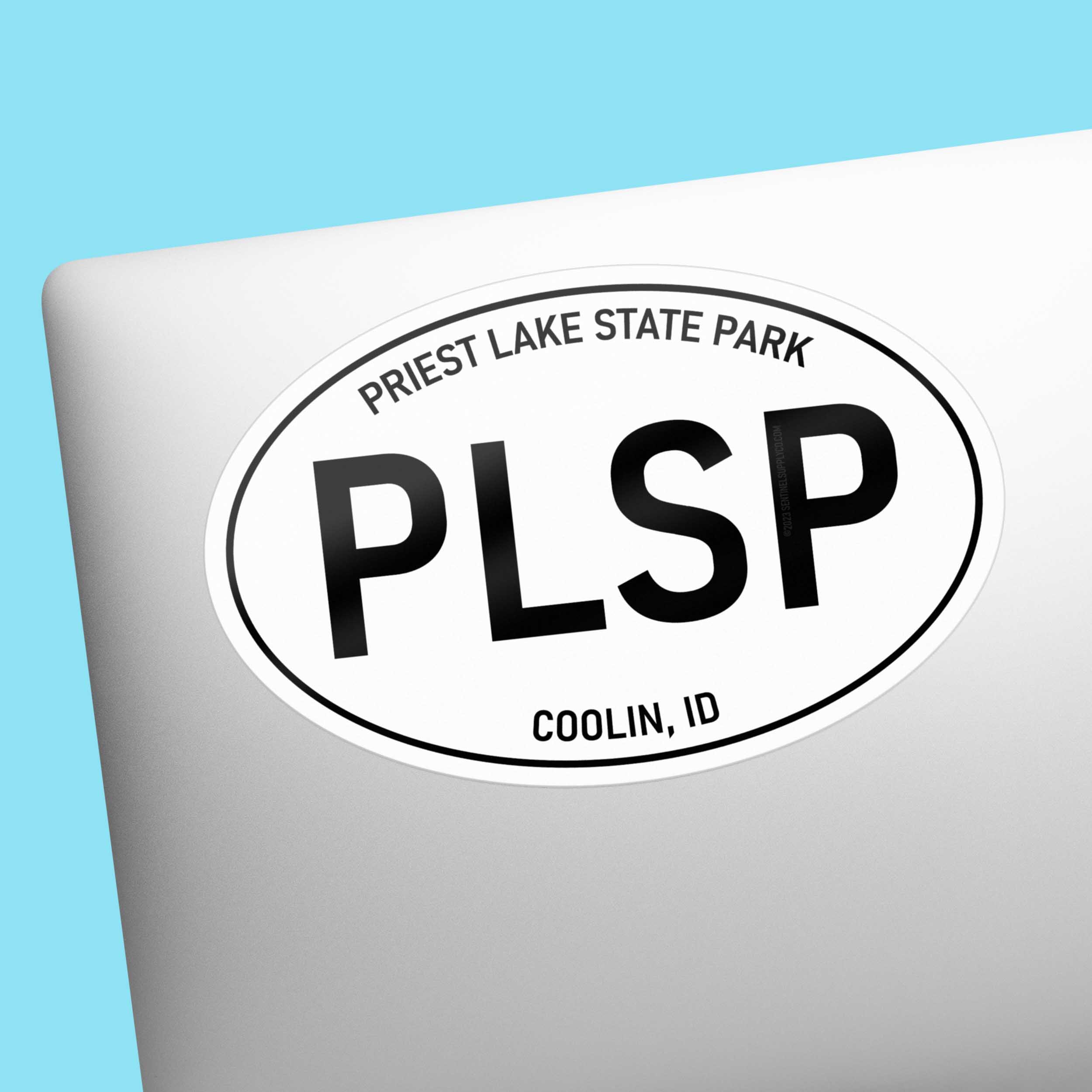 Priest Lake State Park Idaho White Oval Sticker
