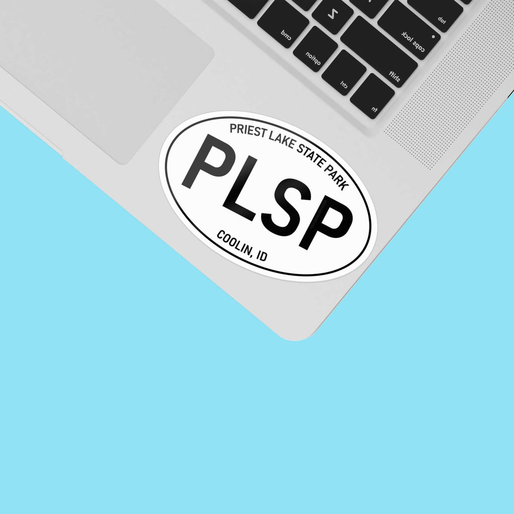Priest Lake State Park Idaho White Oval Sticker