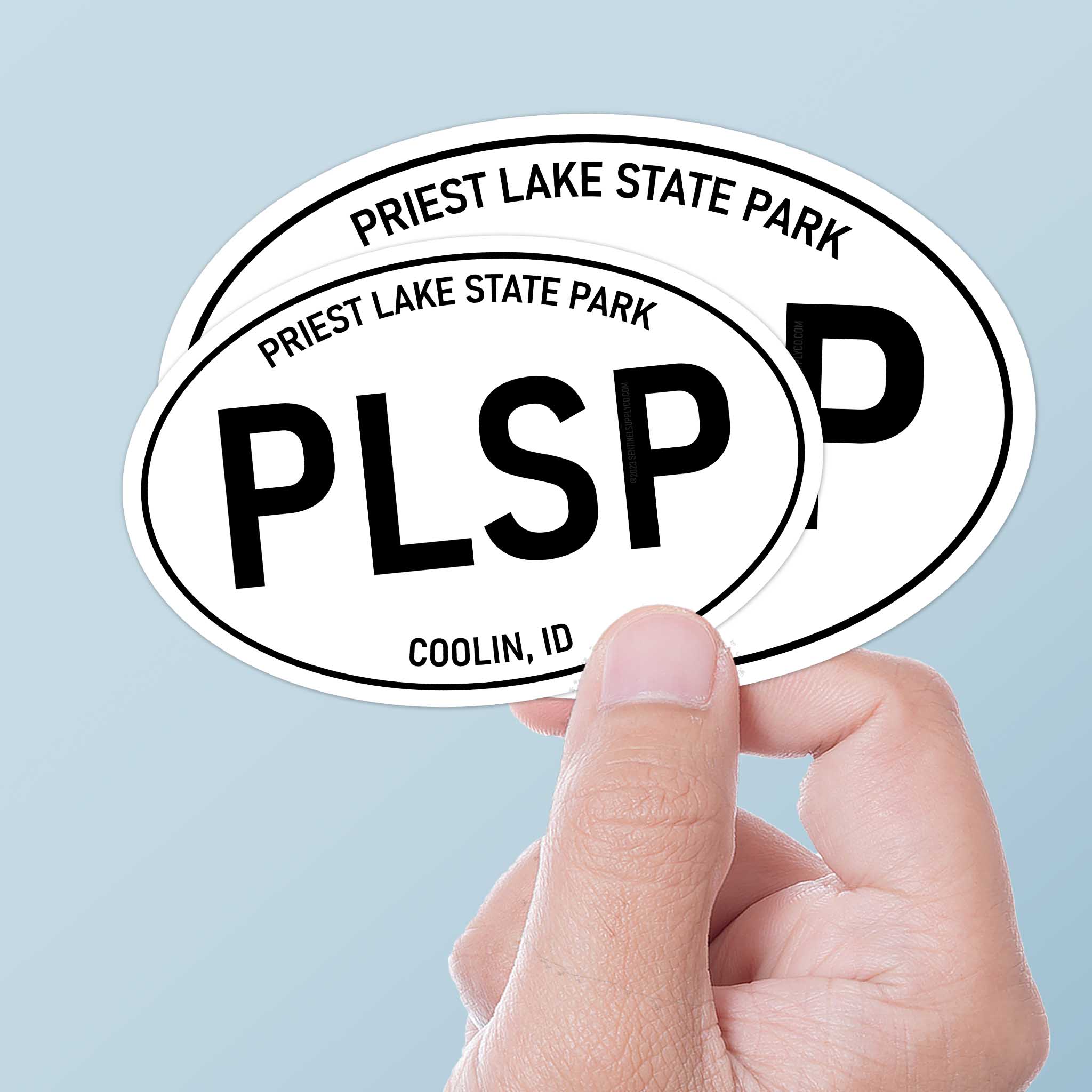 Priest Lake State Park Idaho White Oval Sticker