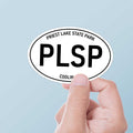 Priest Lake State Park Idaho White Oval Sticker