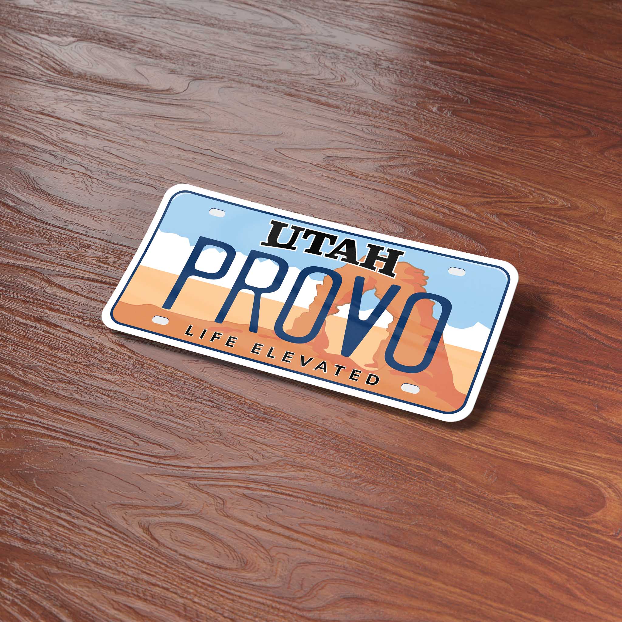 Utah License Plate Stickers - Choose Your UT City or National Park Decal