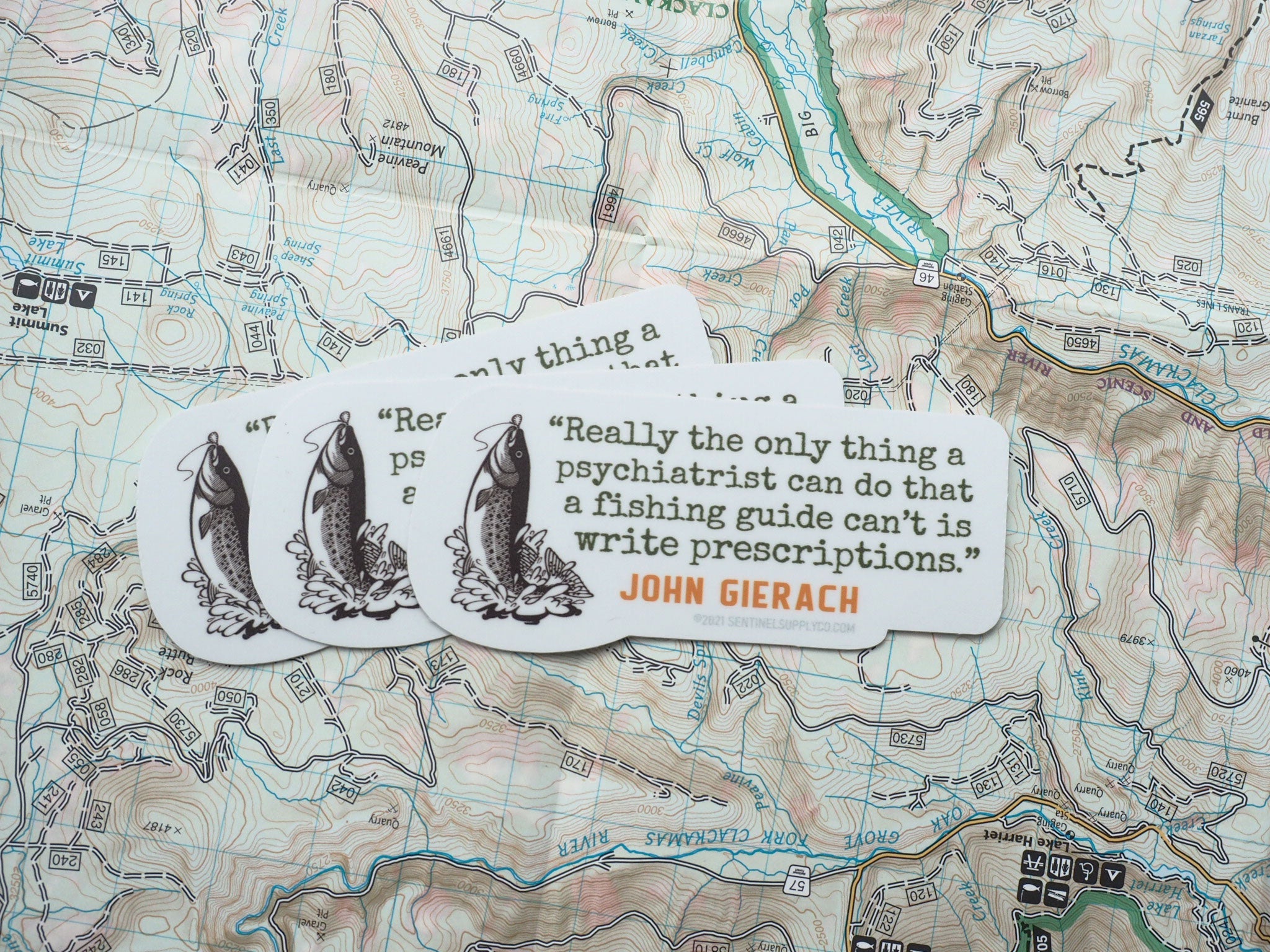 Fishing Guide Quote Sticker