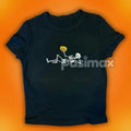 Pumpkin Spice and Political Spite – Embroidered Unisex Top, Funny Fall T-Shirt for Political Humor & Autumn Lovers