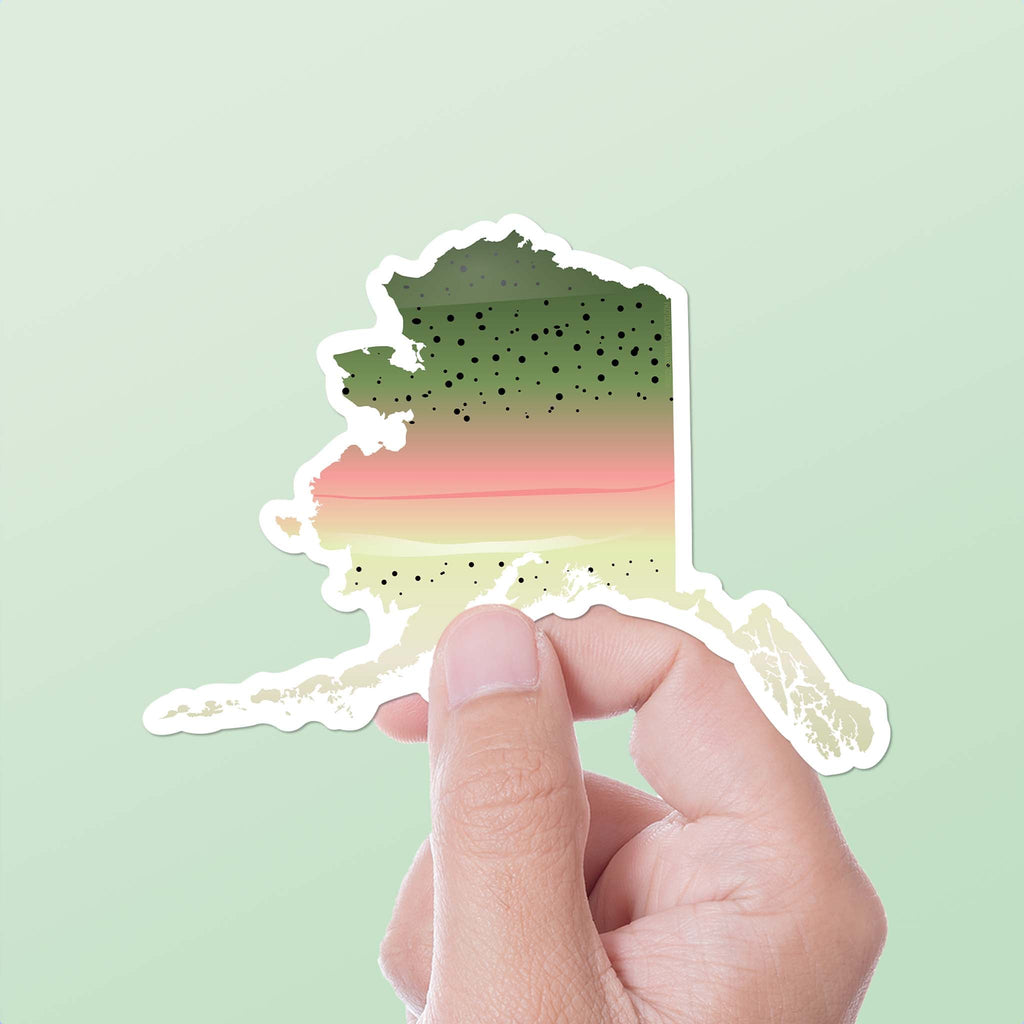 Rainbow Trout Alaska Fishing Sticker