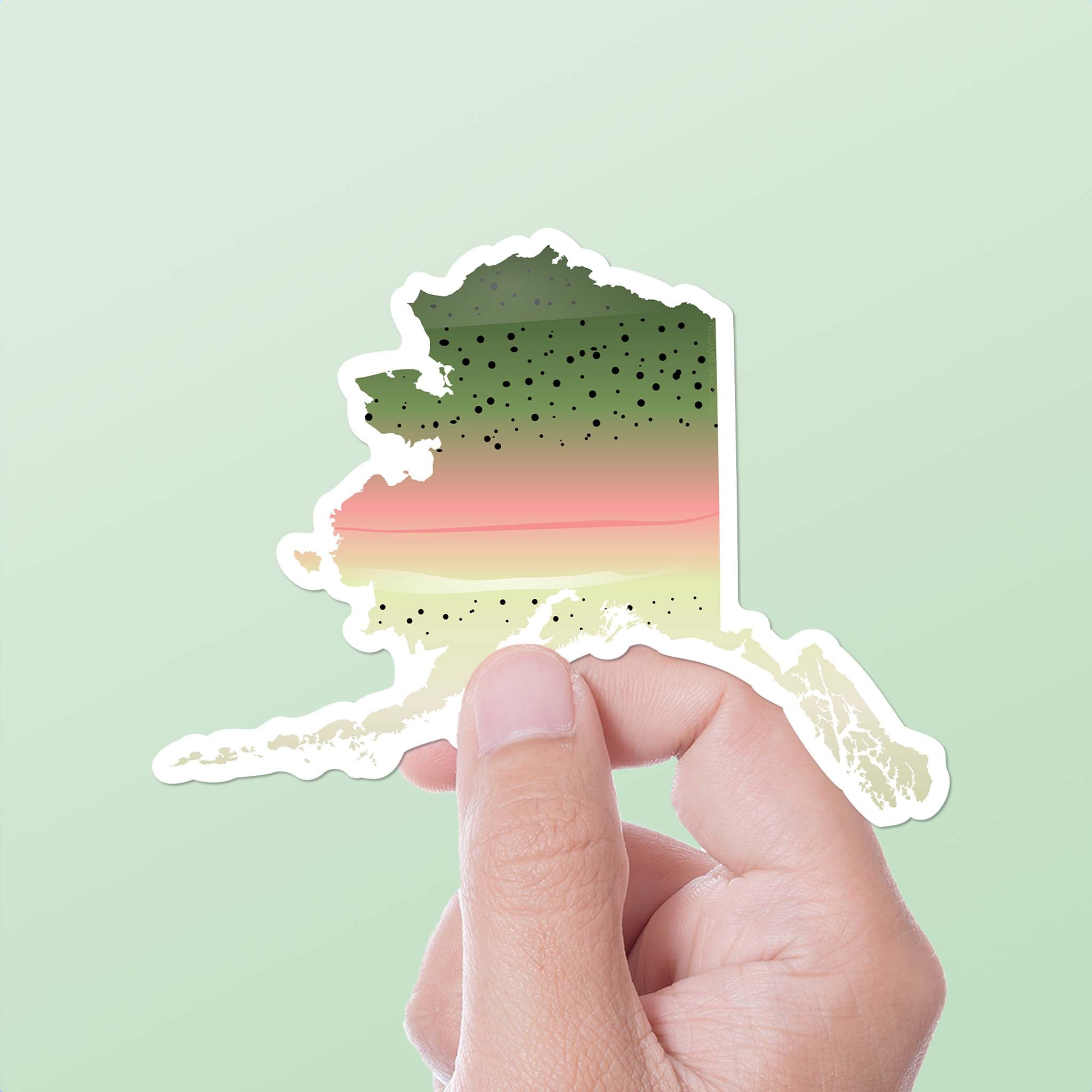 Rainbow Trout Alaska Fishing Sticker
