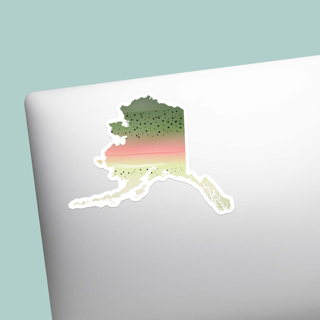 Rainbow Trout Alaska Fishing Sticker