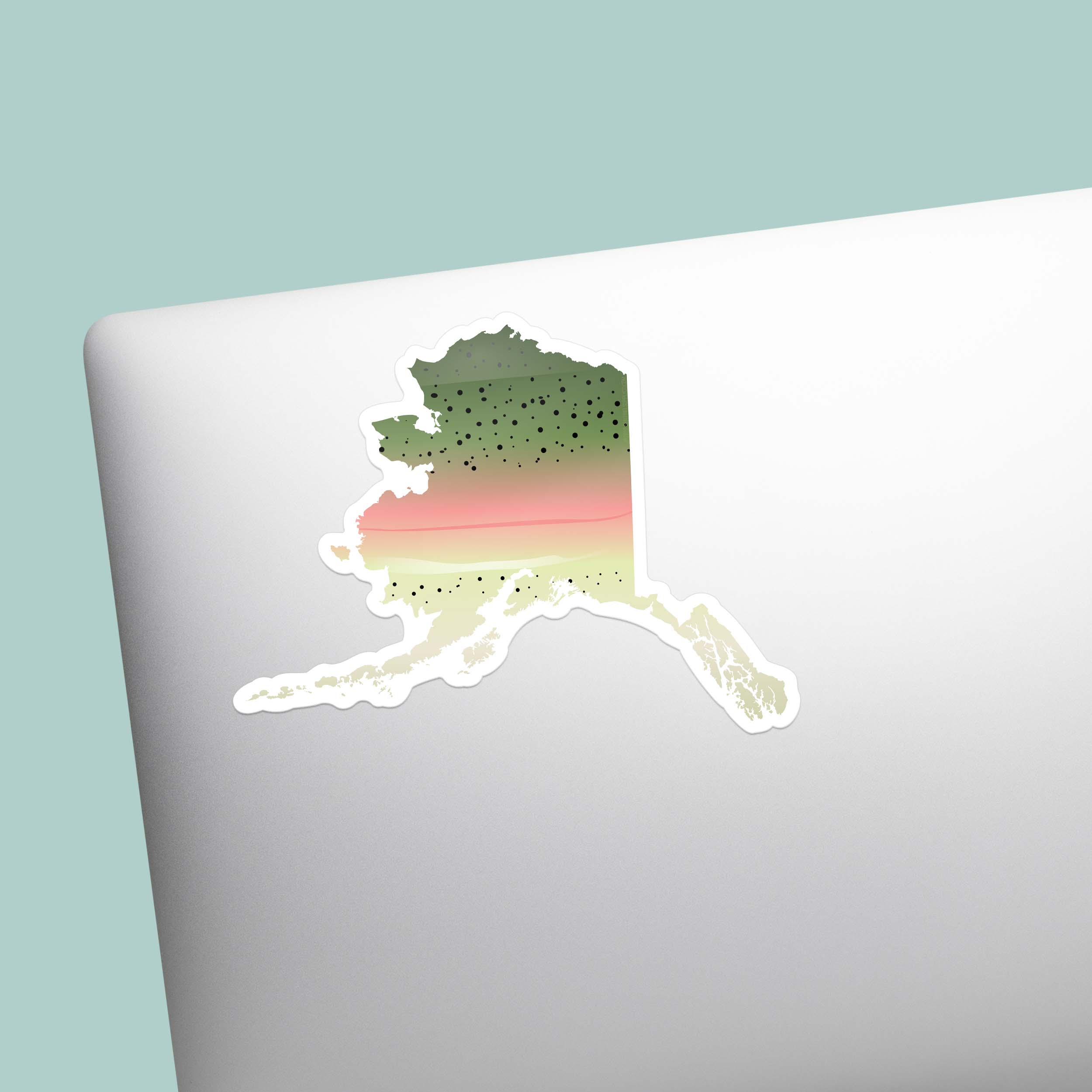 Rainbow Trout Alaska Fishing Sticker