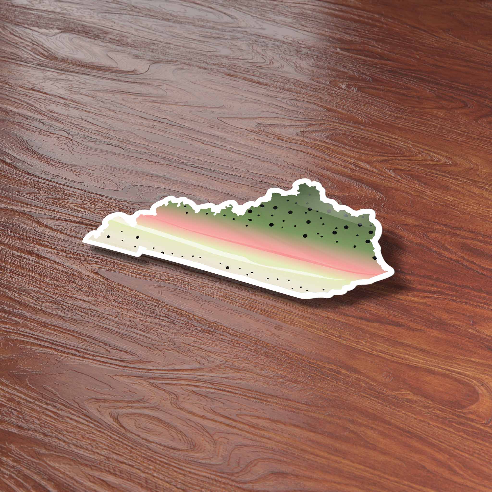 Rainbow Trout Kentucky Sticker - KY Fishing Decal