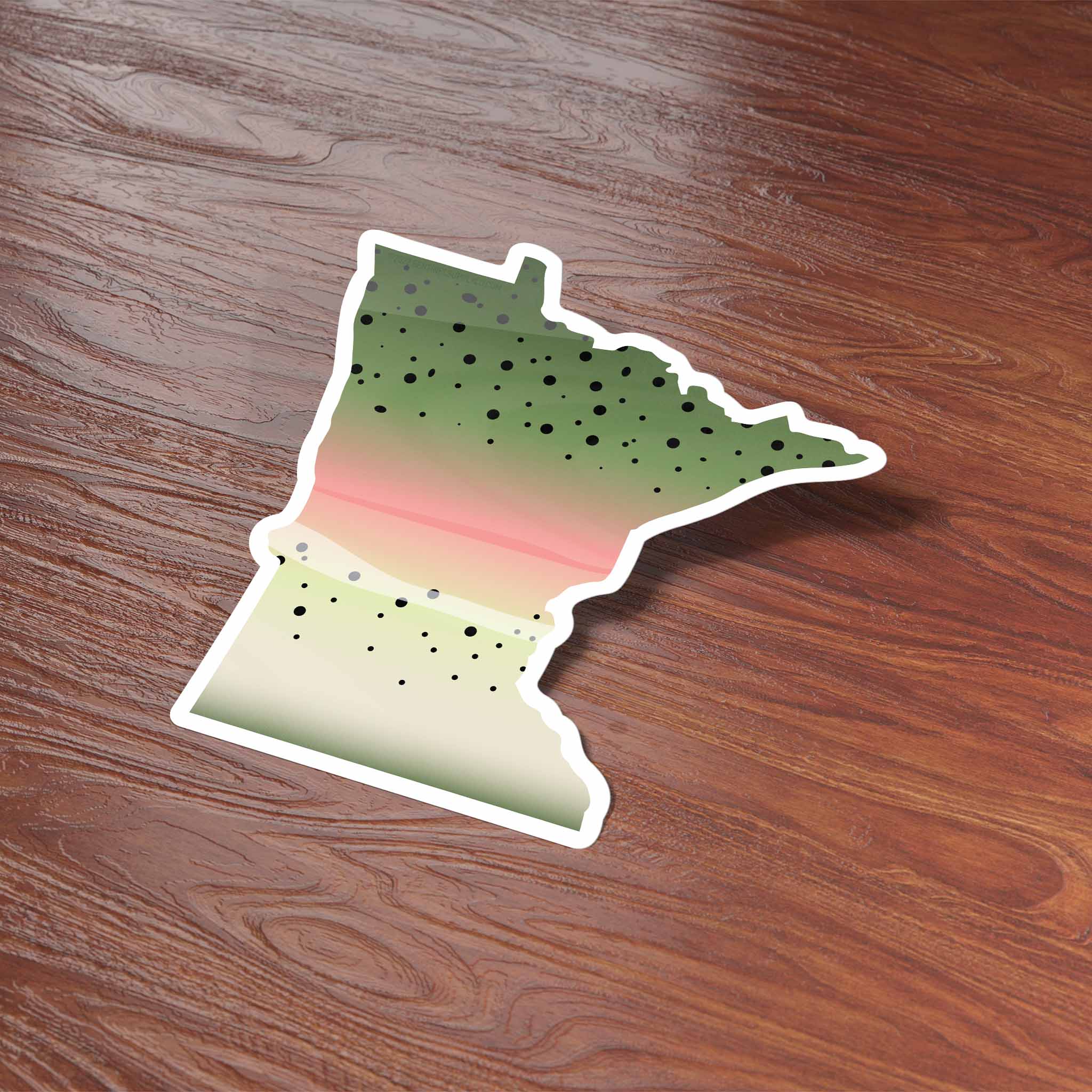 Rainbow Trout Minnesota Sticker - MN Fishing Decal