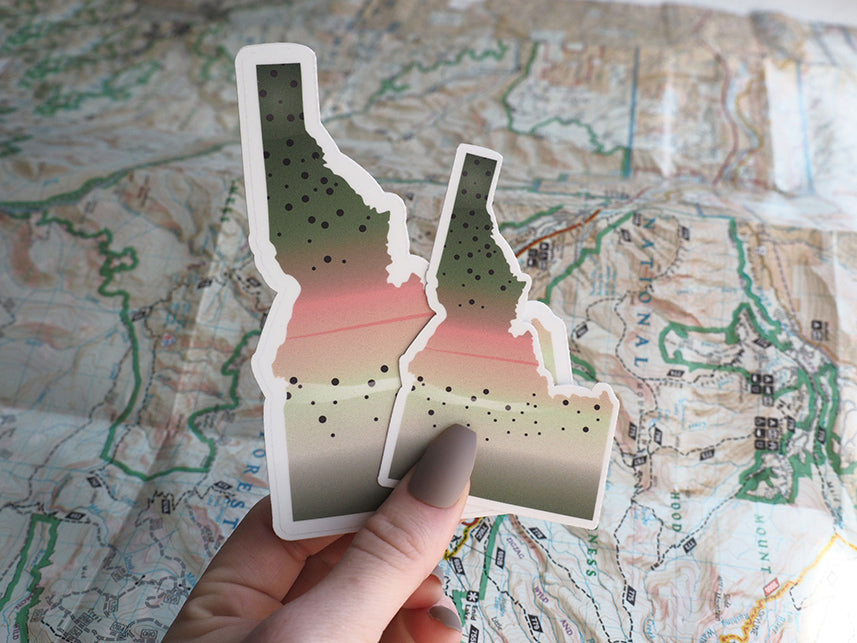 Rainbow Trout Idaho Fishing Sticker