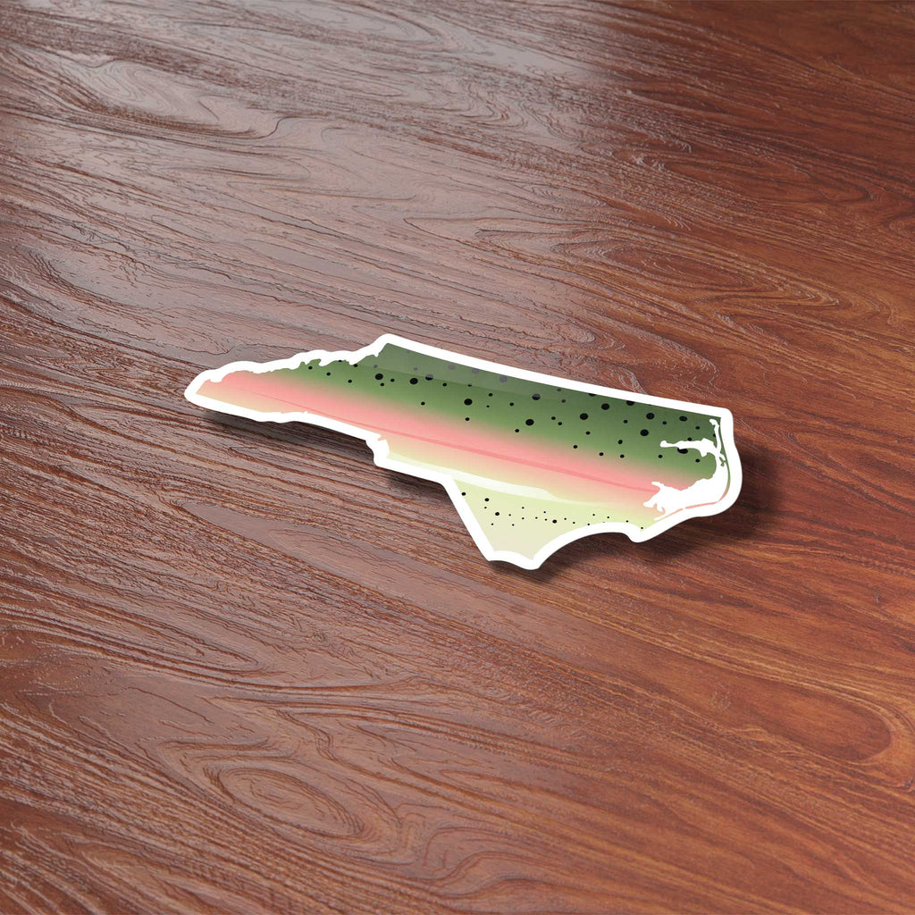 Rainbow Trout North Carolina Sticker - NC Fishing Decal
