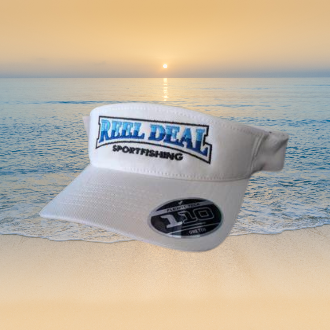 Reel Deal White Visor