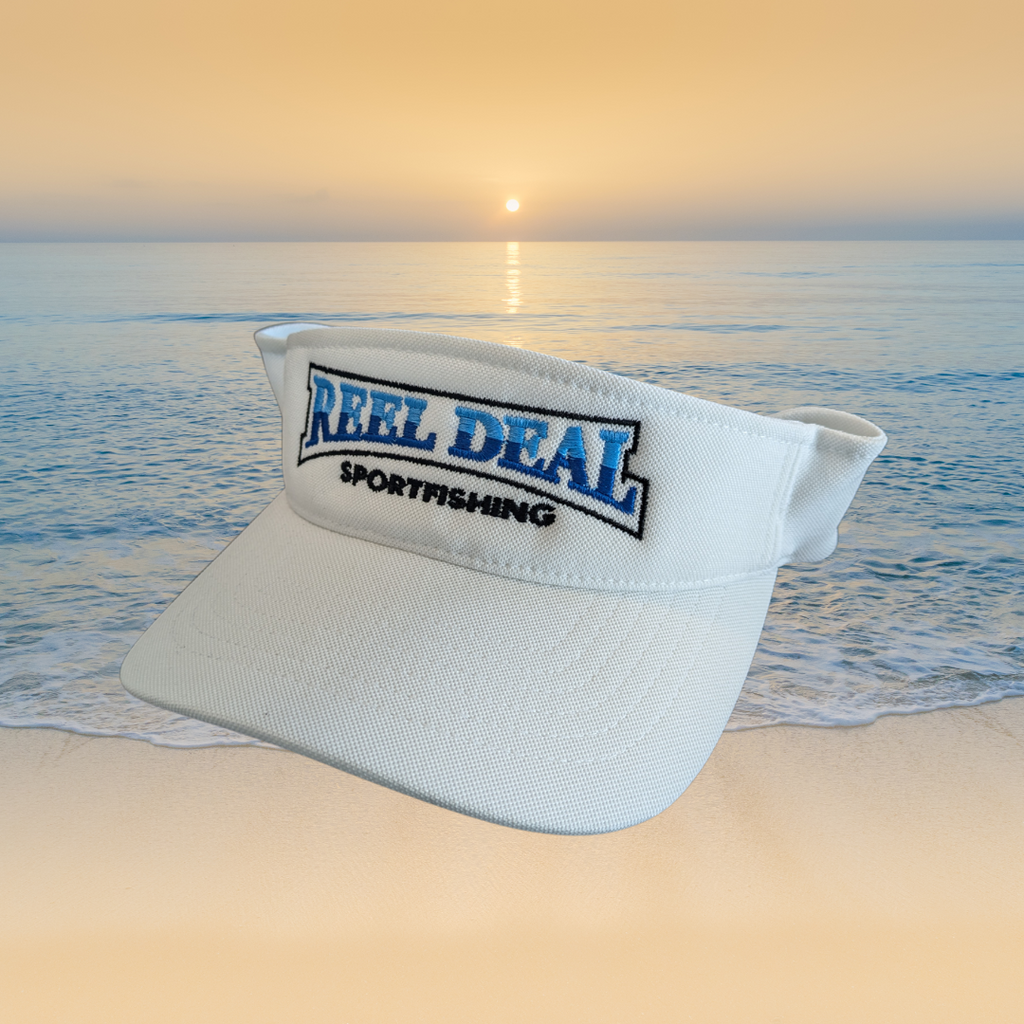 Reel Deal White Visor
