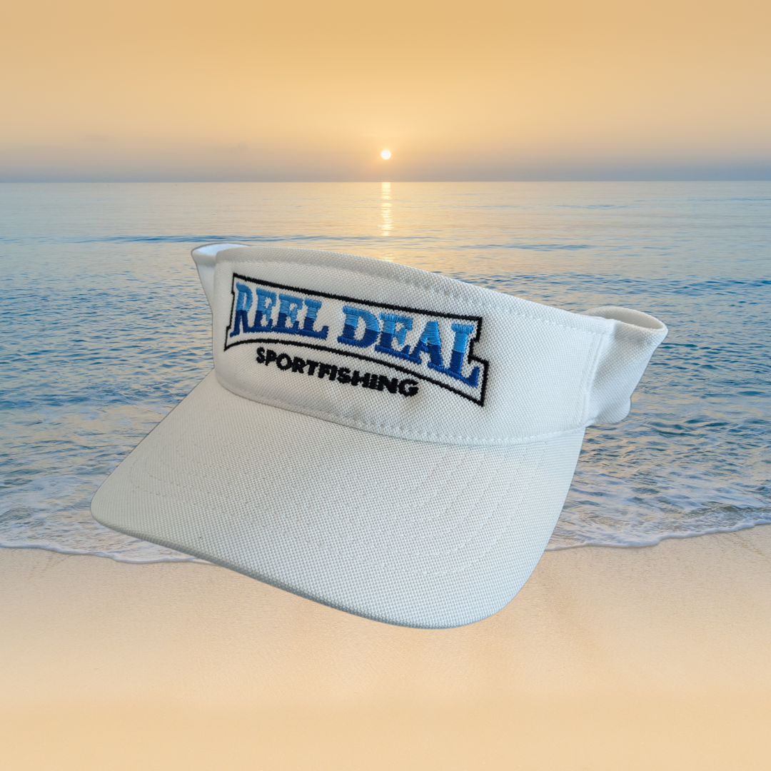 Reel Deal White Visor