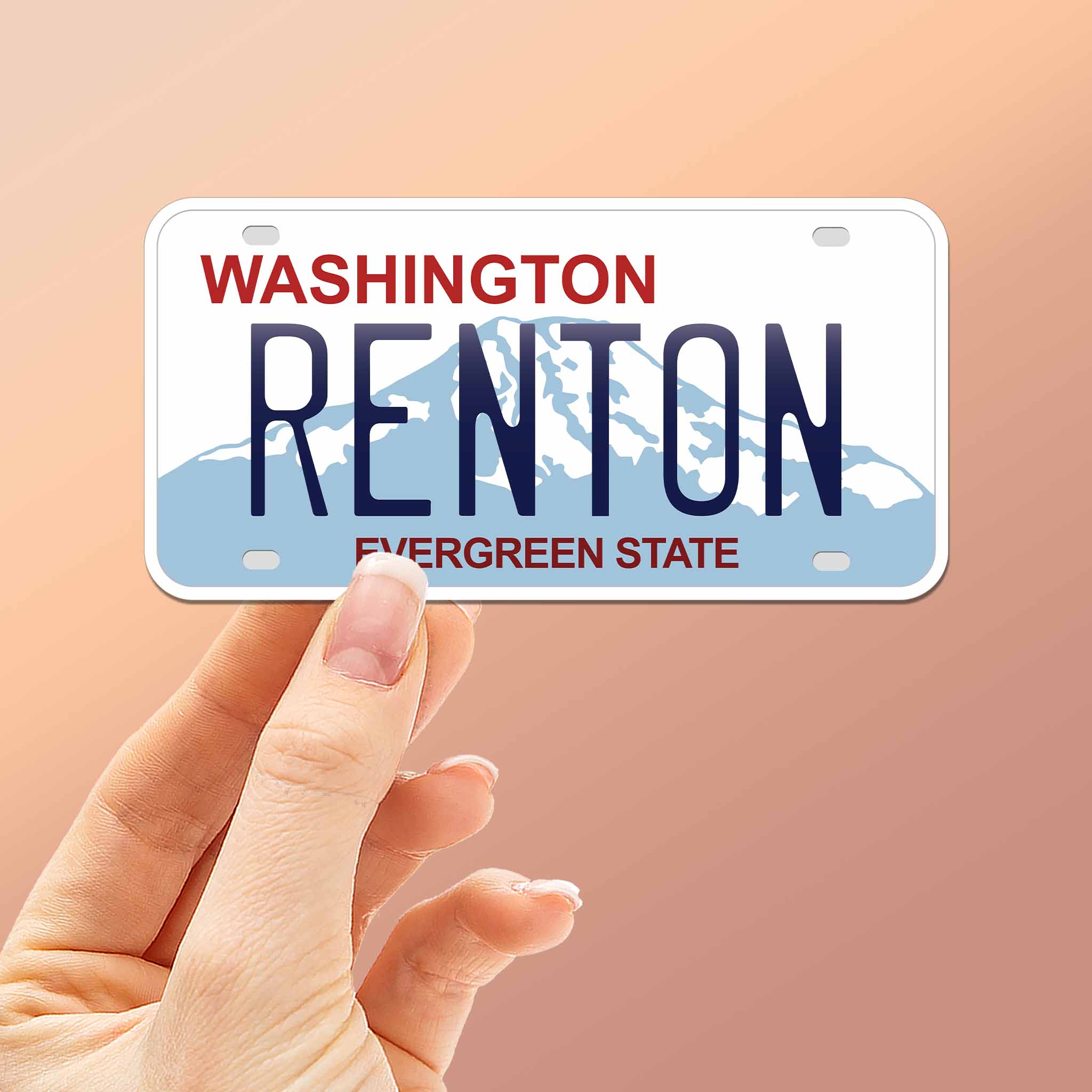 Washington License Plate Stickers - Choose From 20+ WA Cities