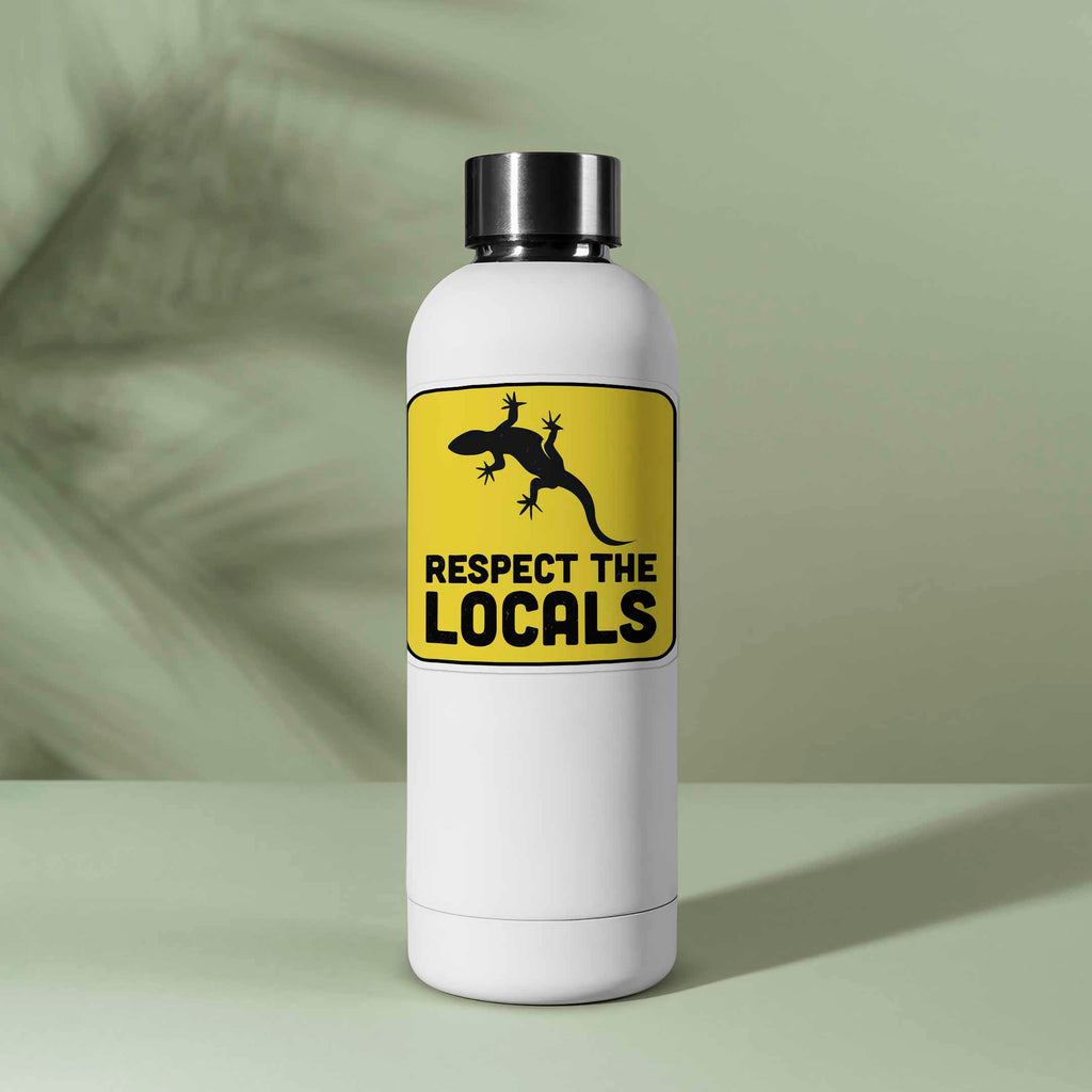 Respect the Locals Salamander Sticker - Funny Animal Decal