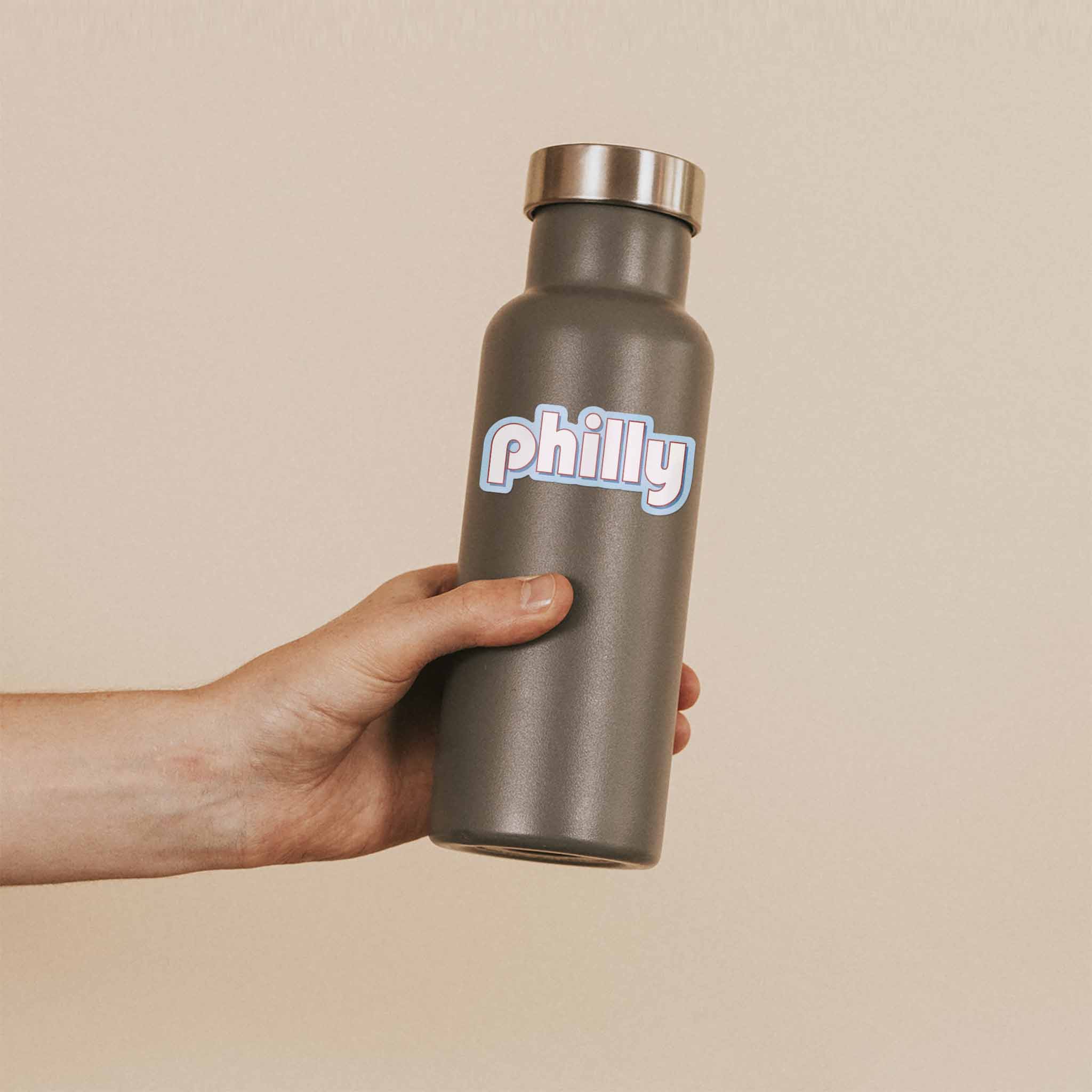 Retro Philly Sticker - Philadelphia Decal for Water Bottle