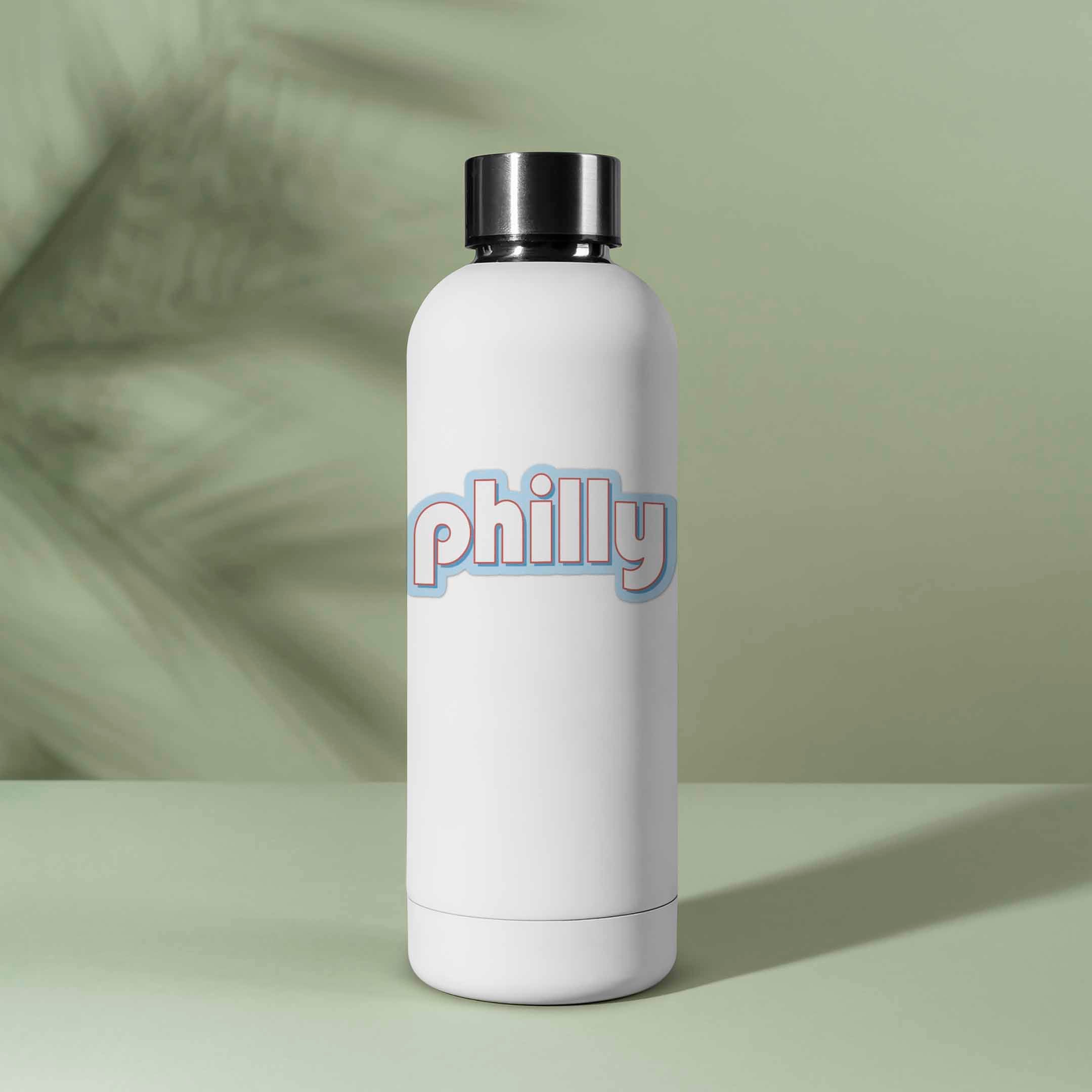 Retro Philly Sticker - Philadelphia Decal for Water Bottle