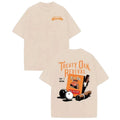 Retro Treaty Oak Revival Graphic T-Shirt – Black & Orange Print, Washed Cotton Band Tee