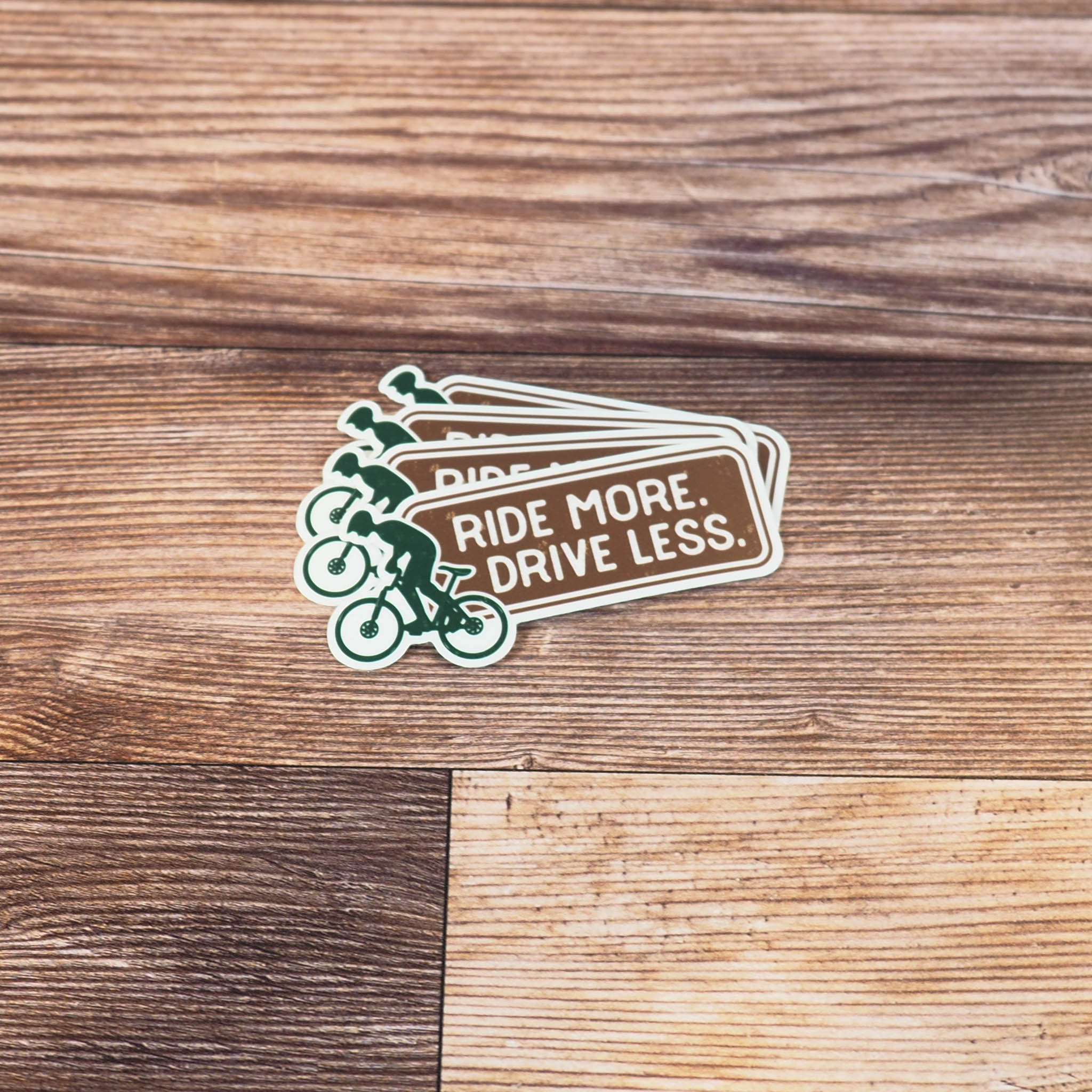 Ride More, Drive Less Mountain Bike Sticker