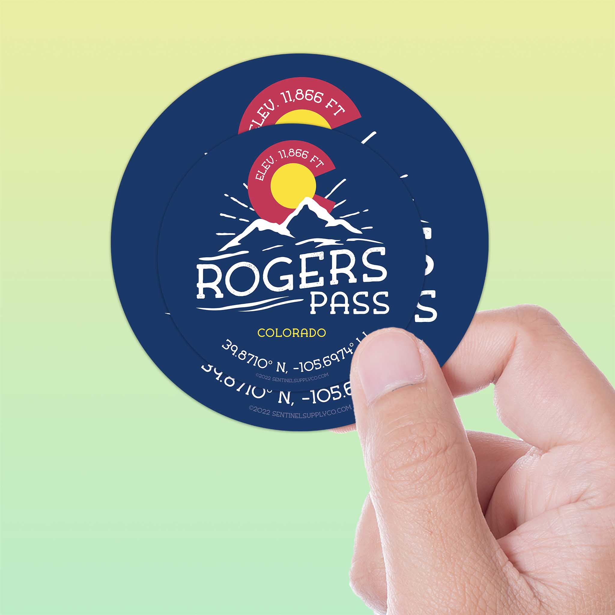 Rogers Pass Colorado Stickers