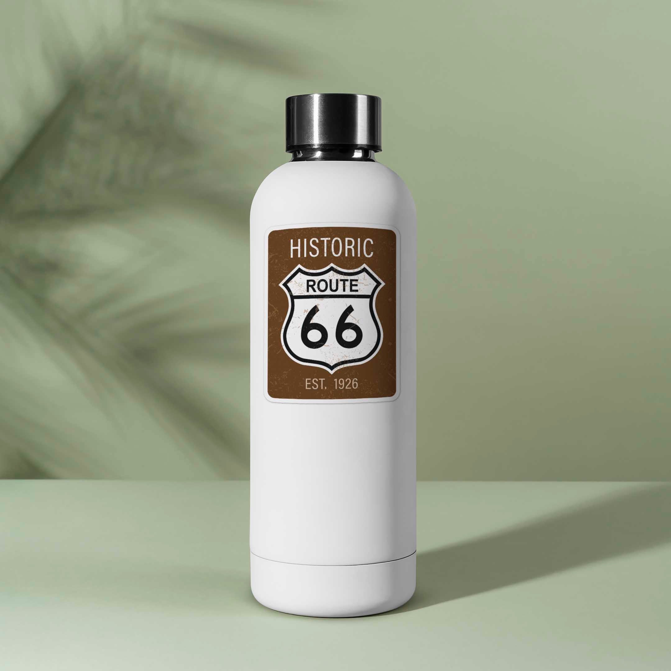 Route 66 Brown Road Sign Sticker