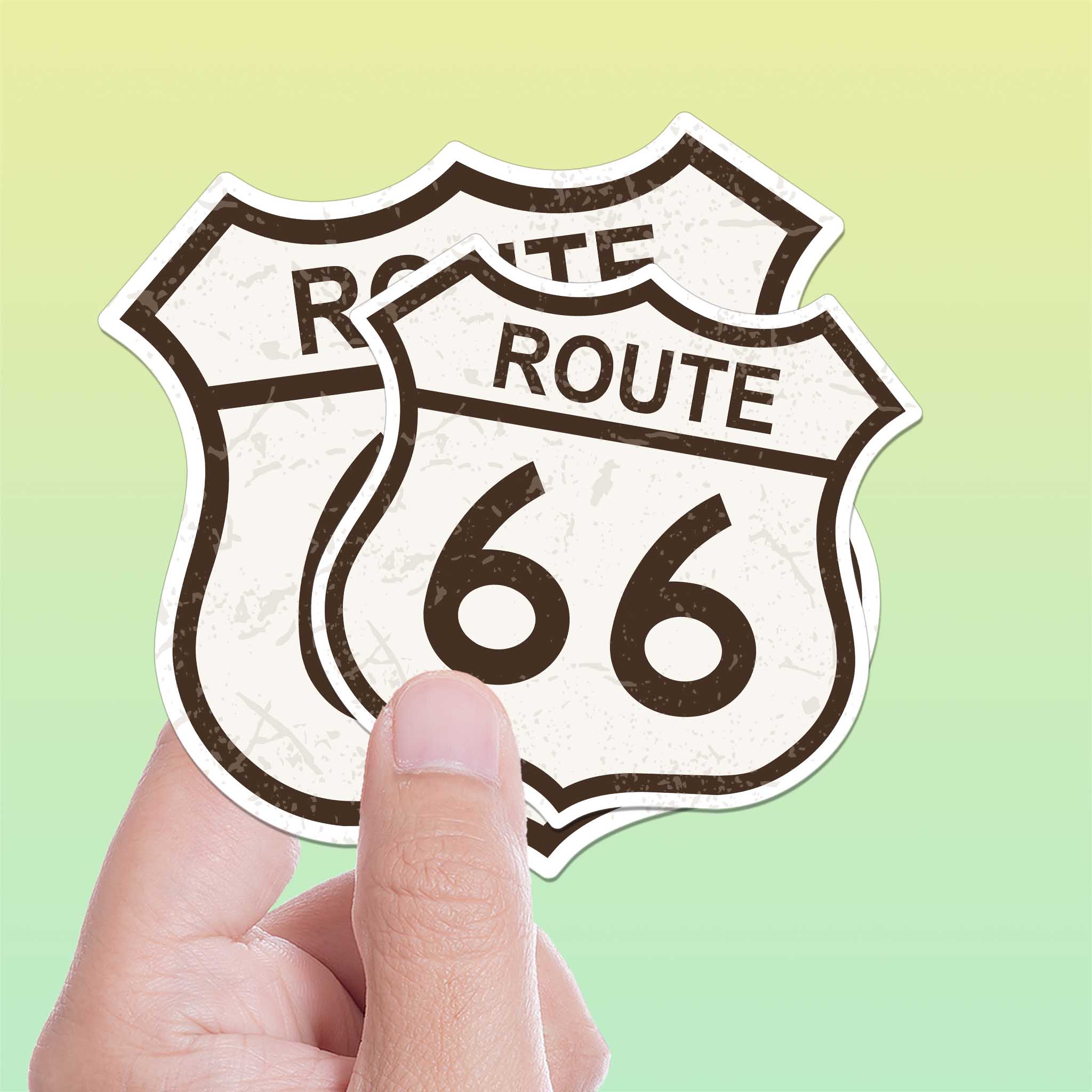 Route 66 Highway Sign Sticker