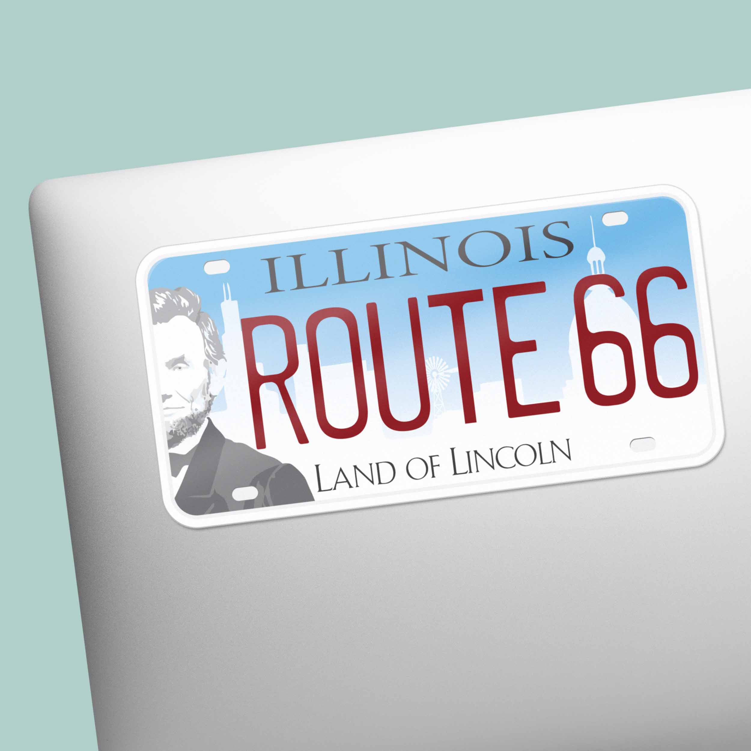 Route 66 State License Plate Bumper Stickers - Choose Your State Decal