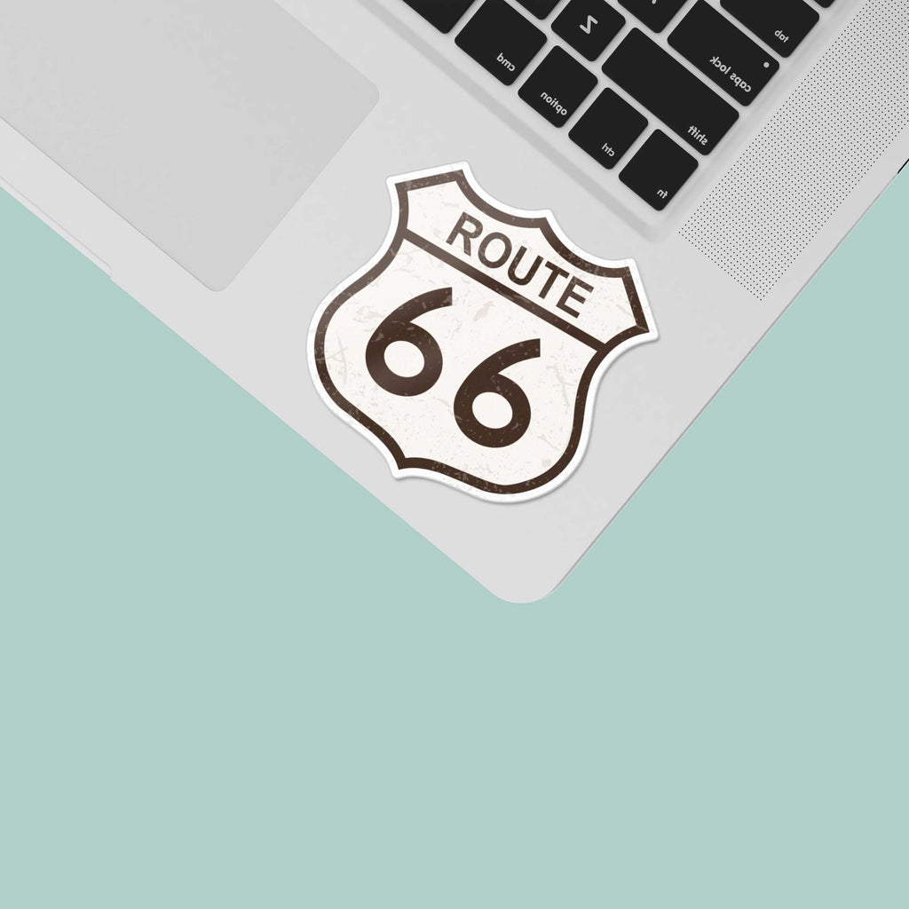Route 66 Highway Sign Sticker
