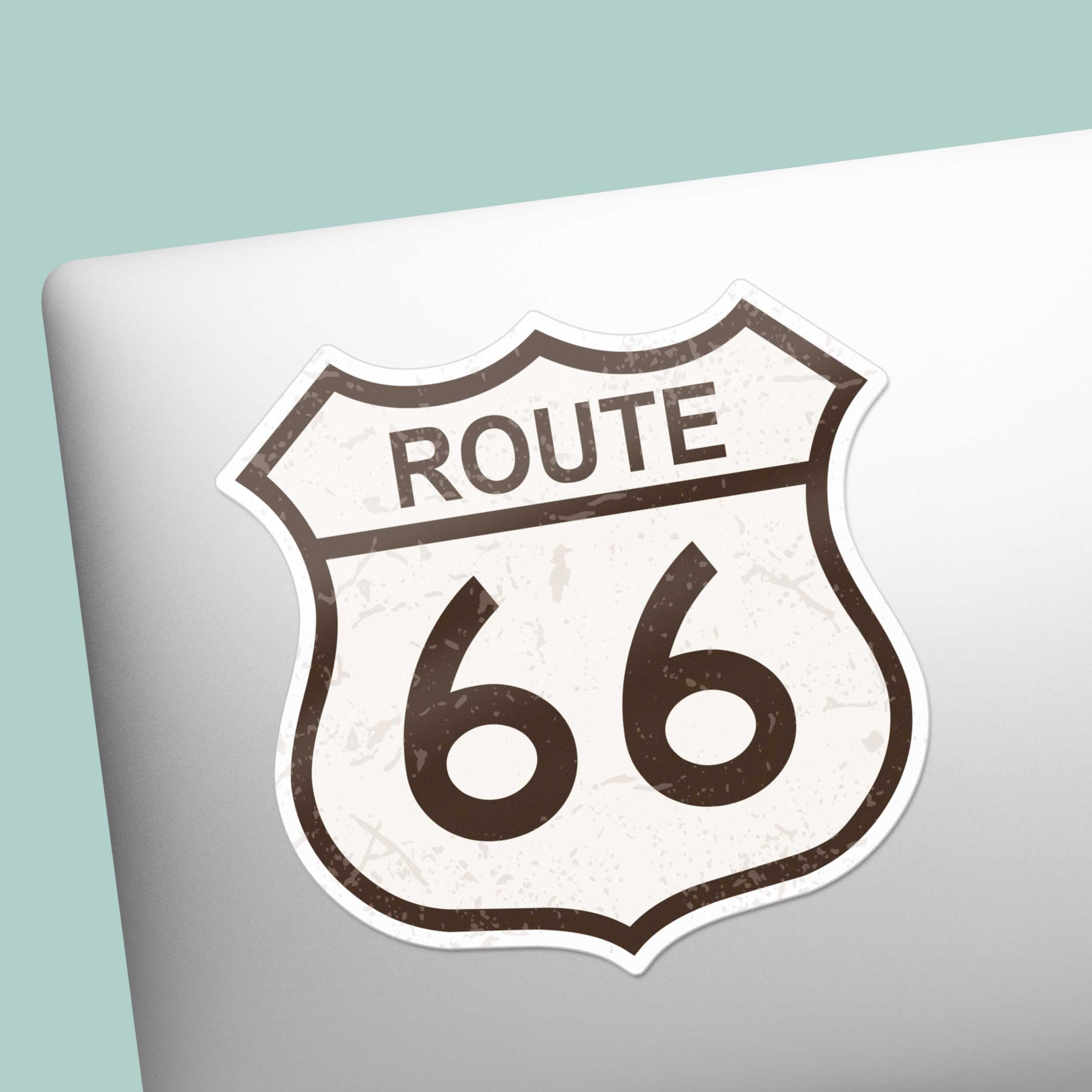 Route 66 Highway Sign Sticker