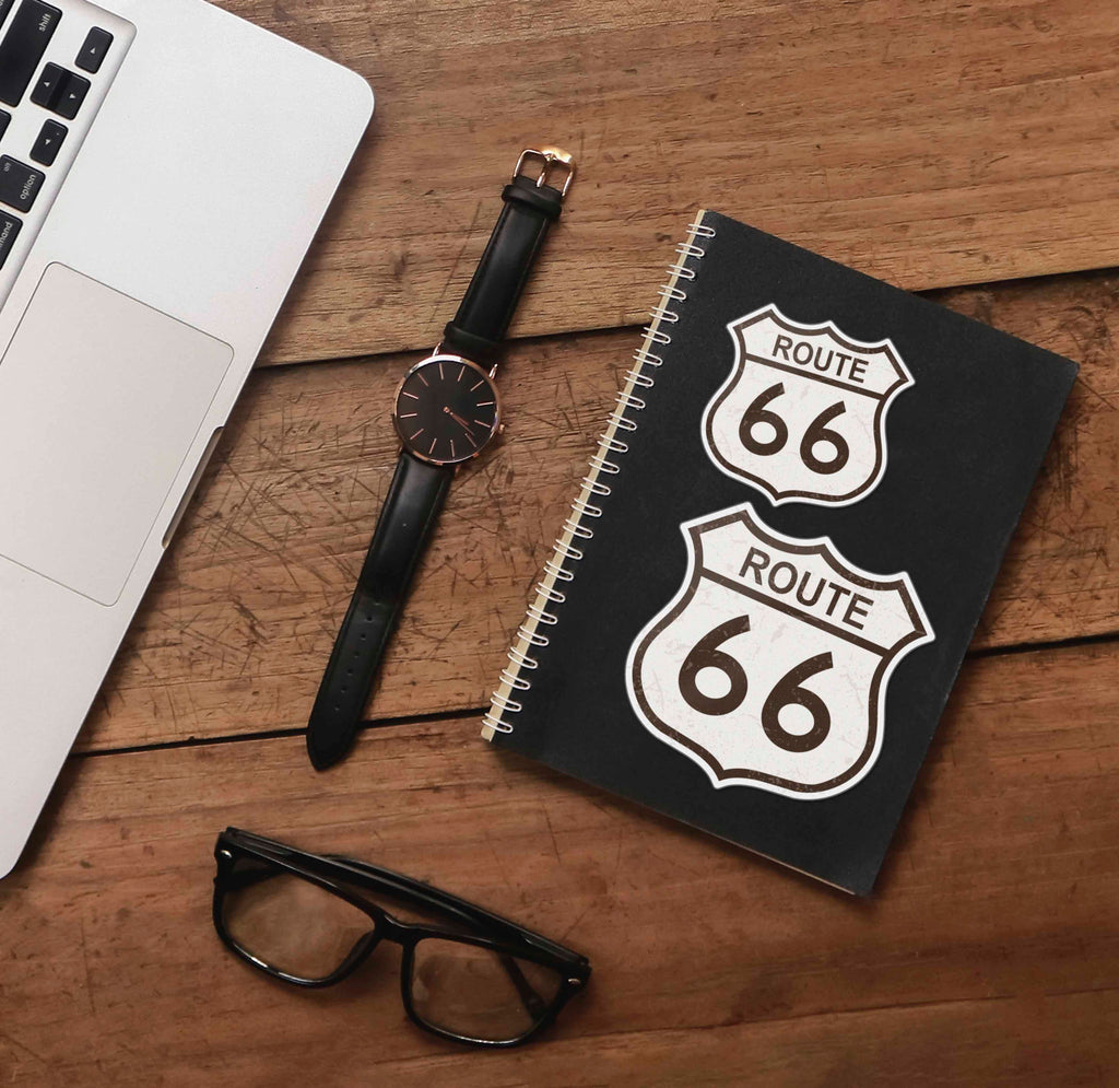 Route 66 Highway Sign Sticker