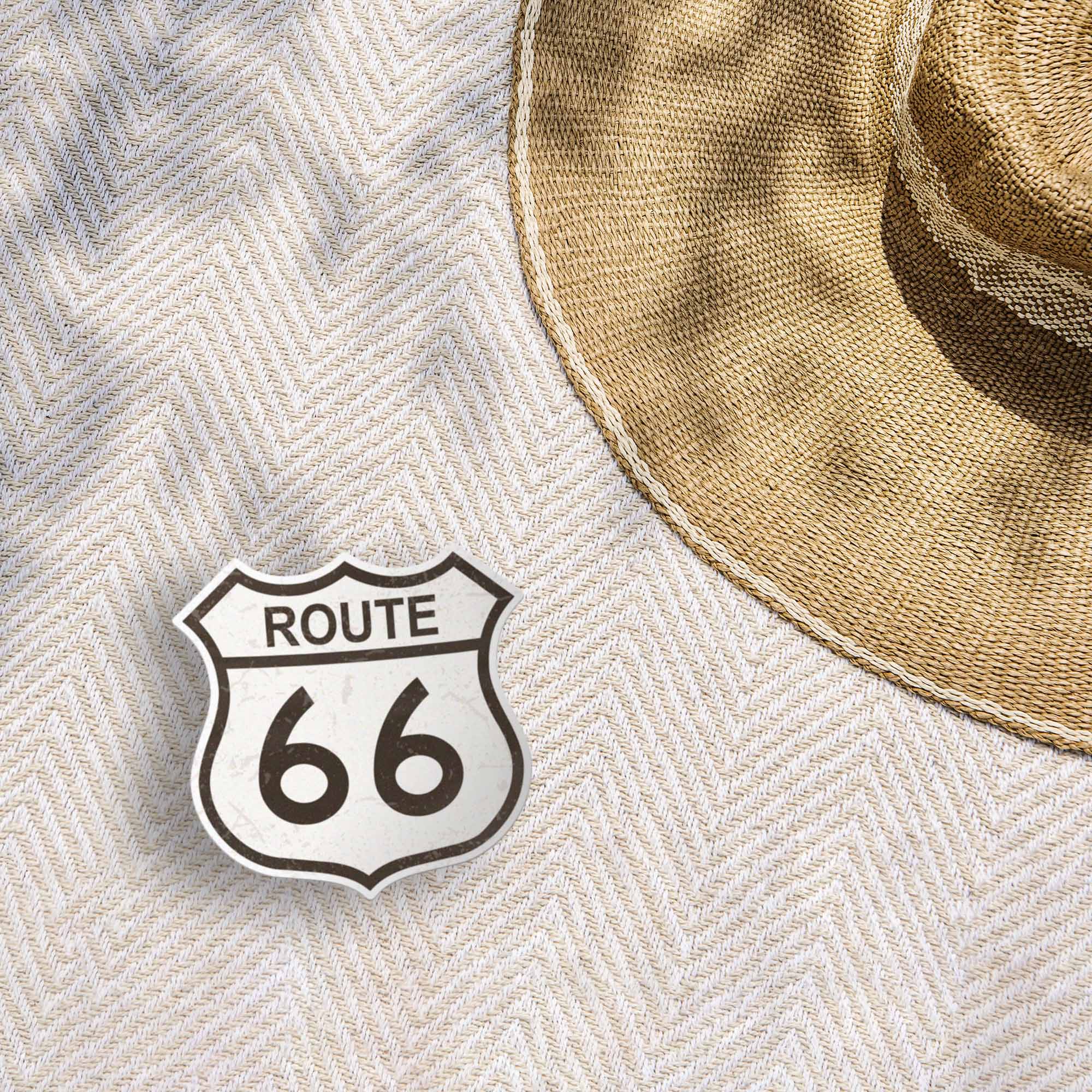 Route 66 Highway Sign Sticker