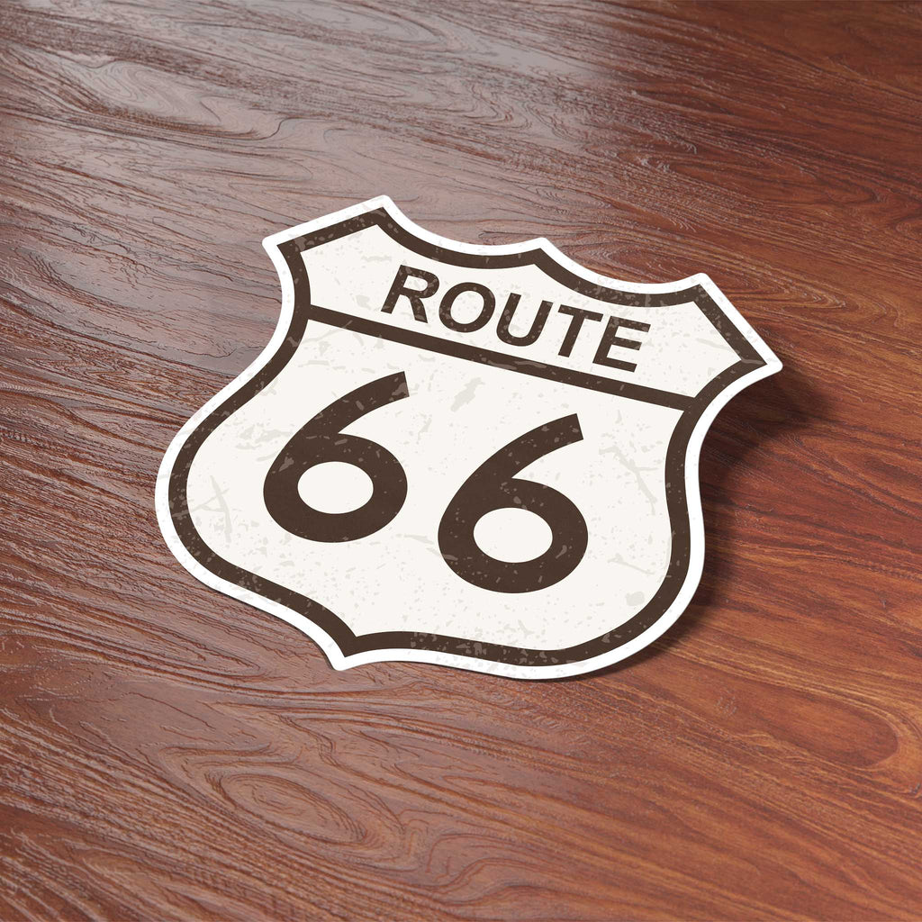 Route 66 Highway Sign Sticker