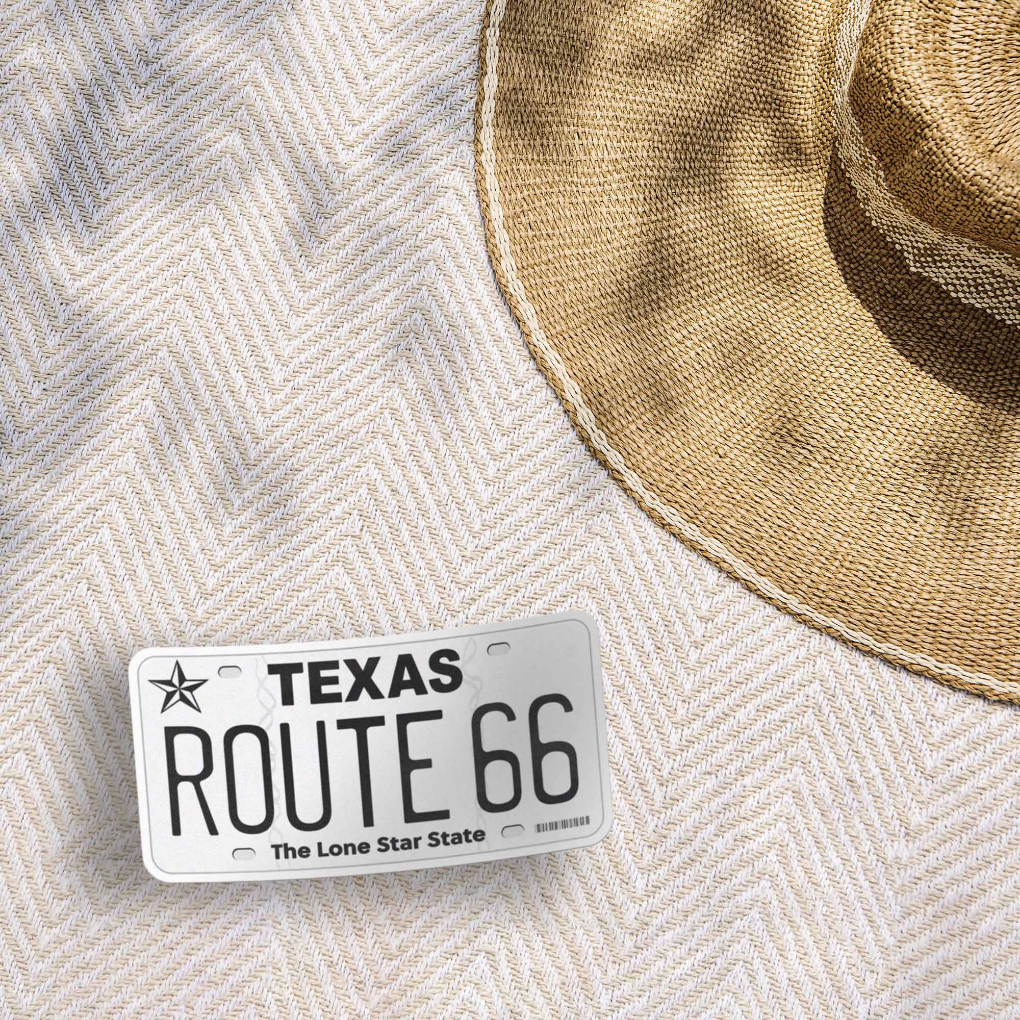 Route 66 State License Plate Bumper Stickers - Choose Your State Decal