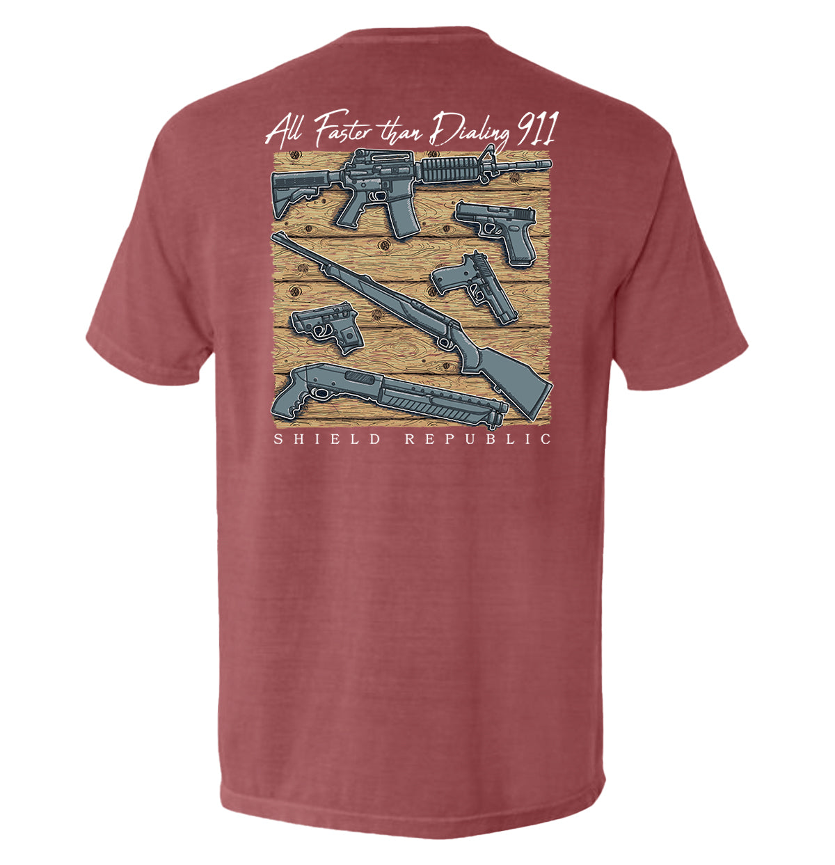 All Faster than Dialing 911 Pocket Tee