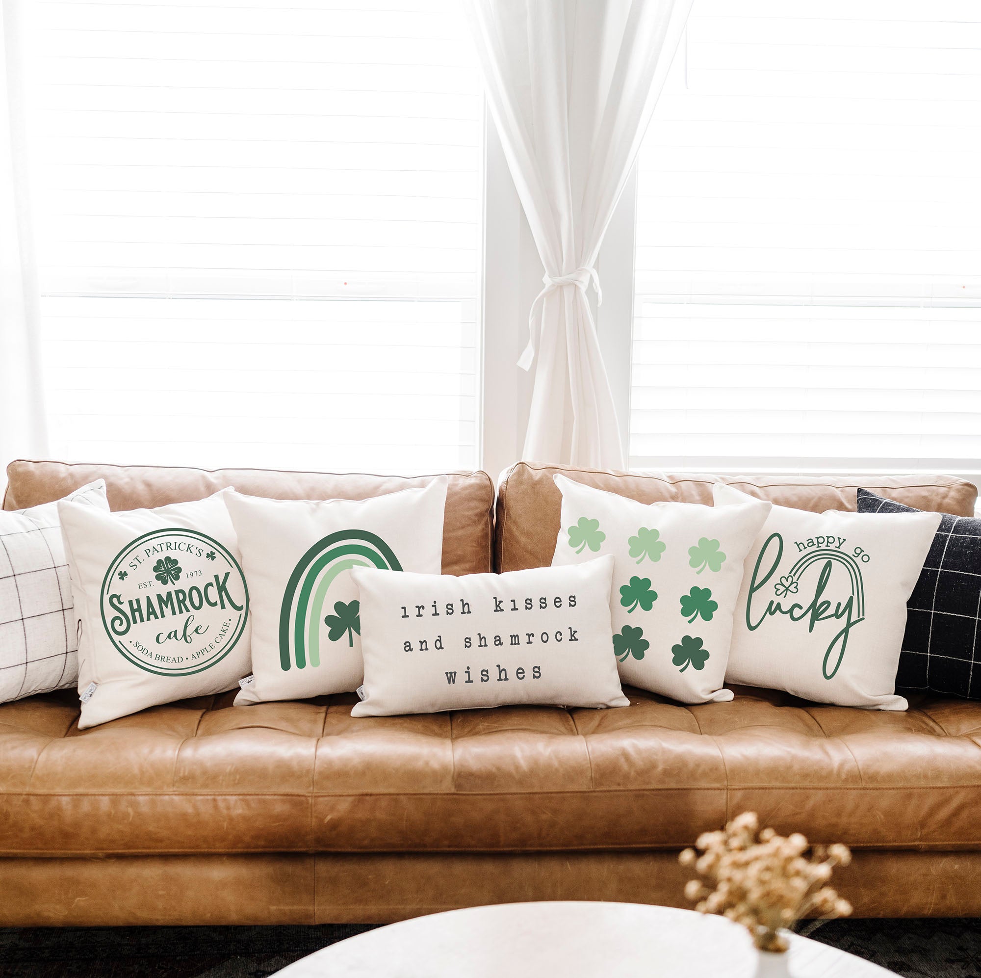 Happy St. Patrick's Day- 18x18 inch St Patrick's Day Pillow Cover