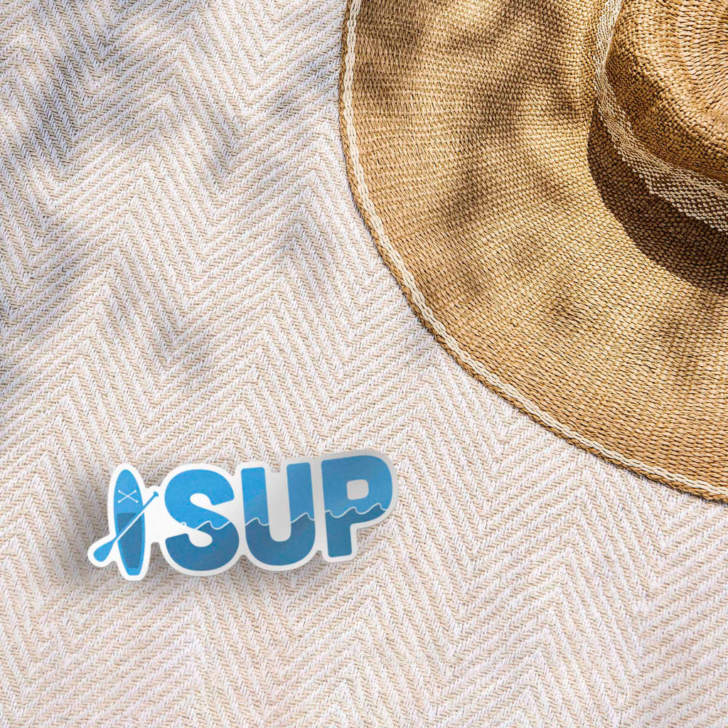 SUP Bumper Sticker - Stand Up Paddleboard Decal