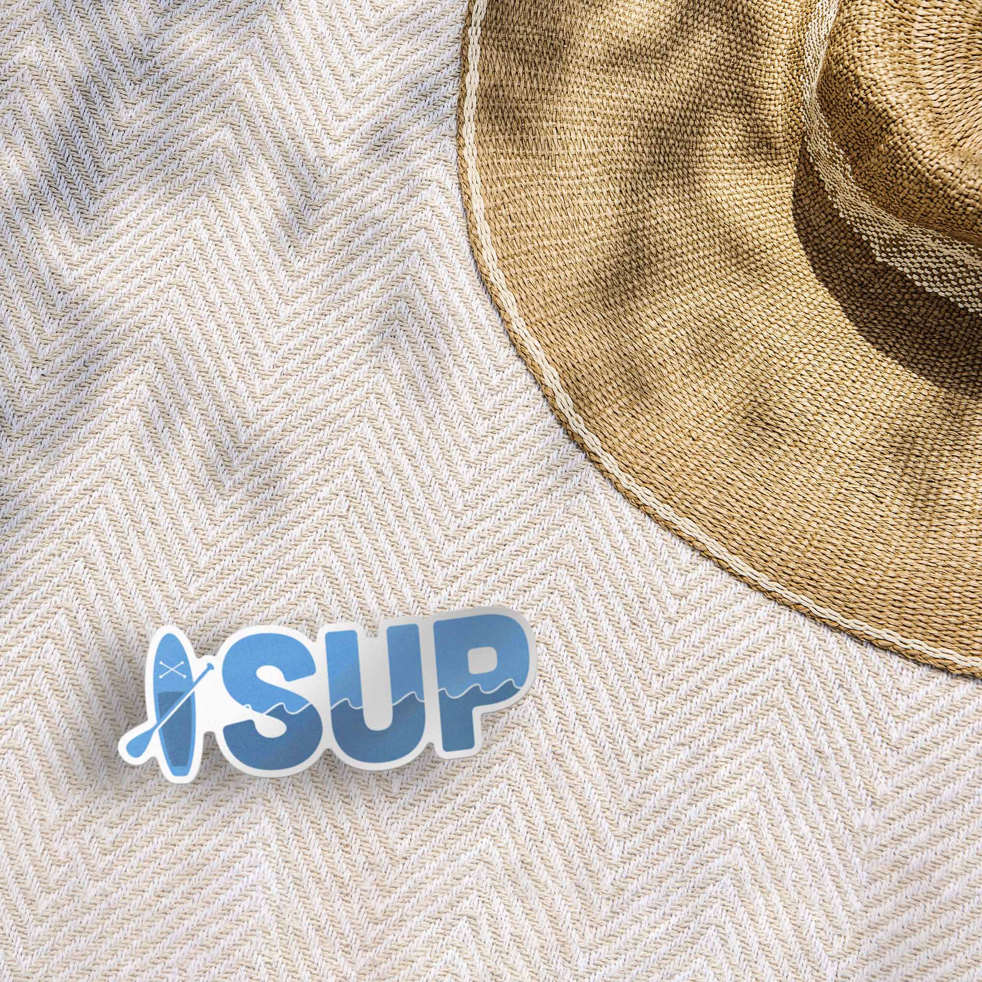 SUP Bumper Sticker - Stand Up Paddleboard Decal