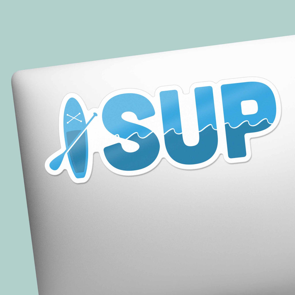 SUP Bumper Sticker - Stand Up Paddleboard Decal