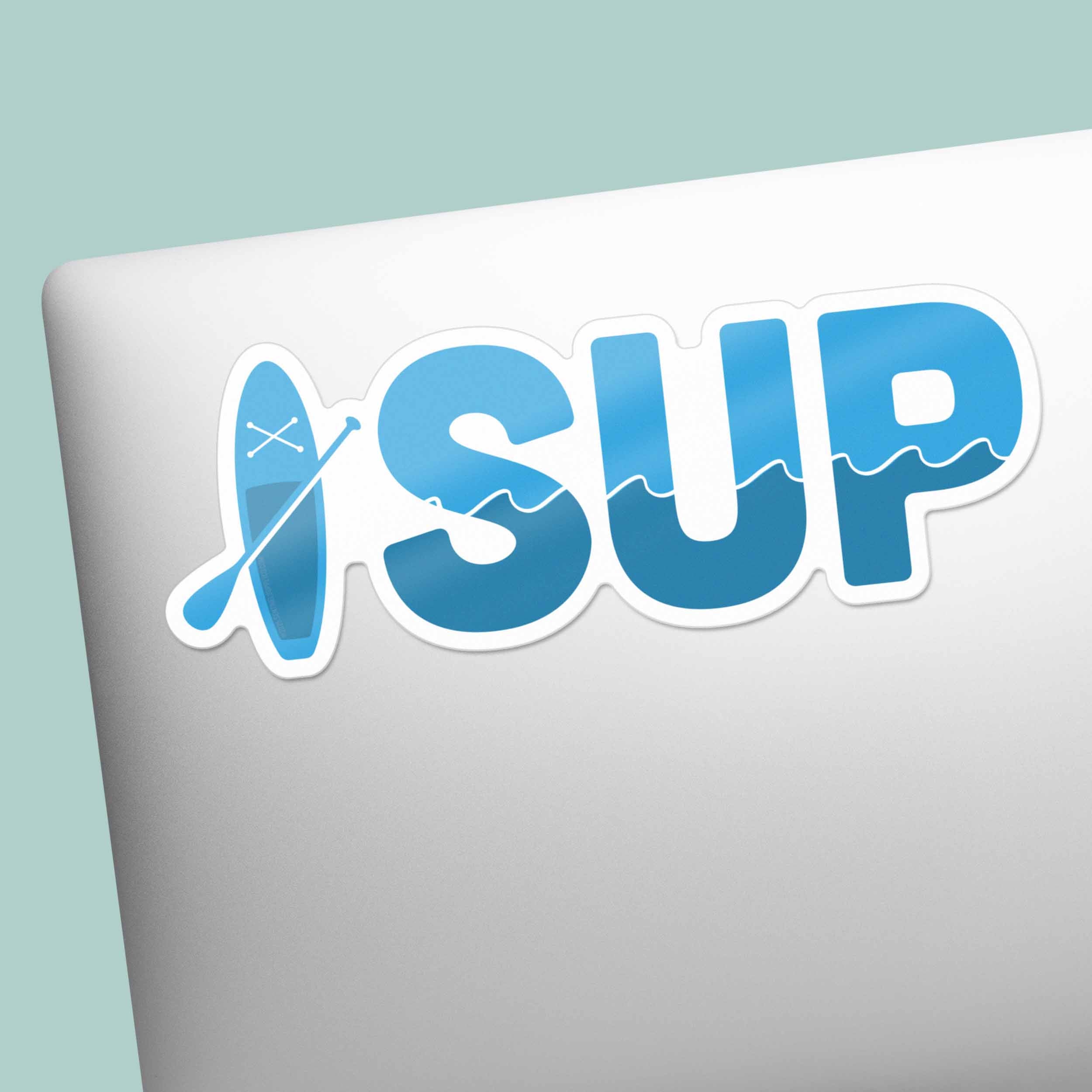 SUP Bumper Sticker - Stand Up Paddleboard Decal
