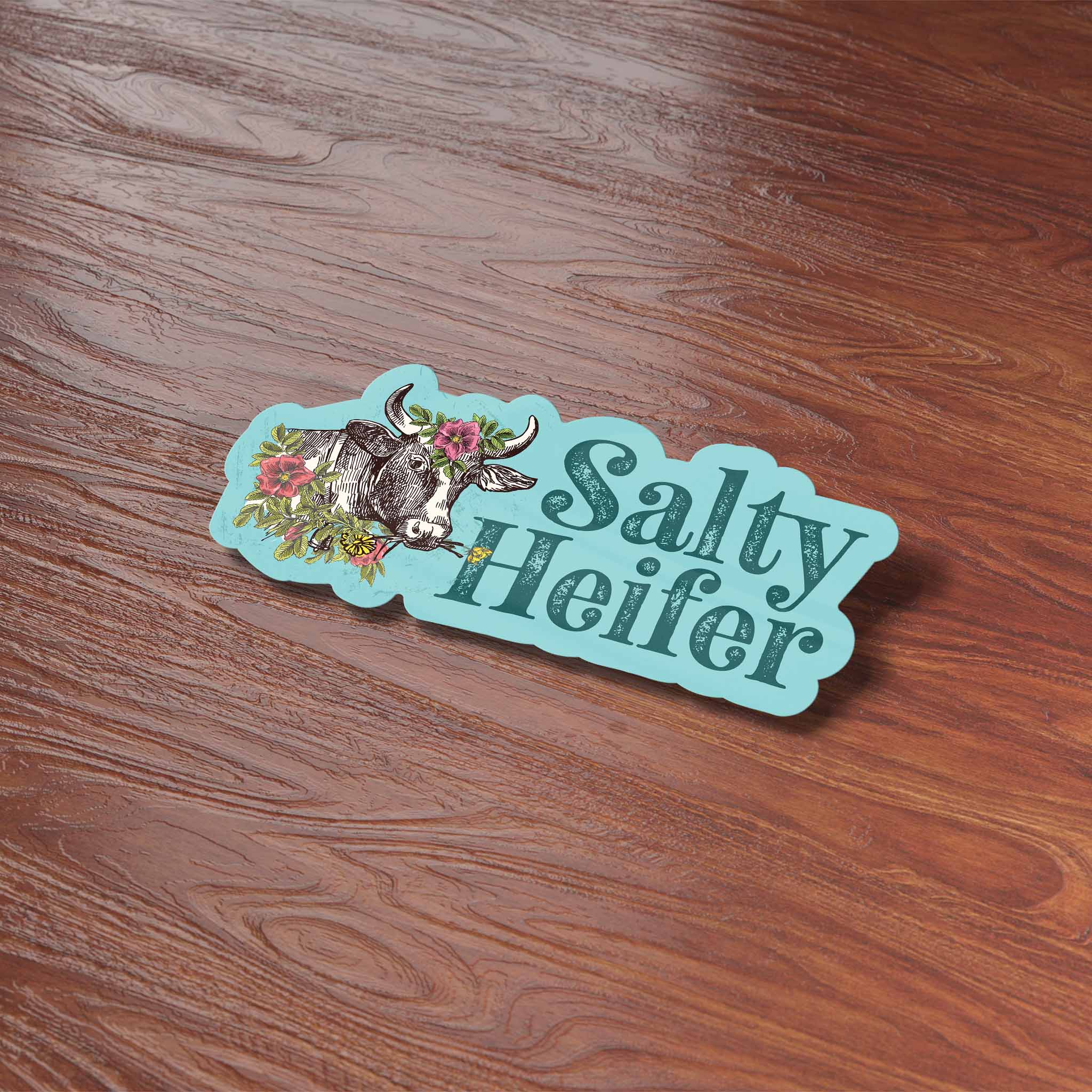 Salty Heifer Sticker