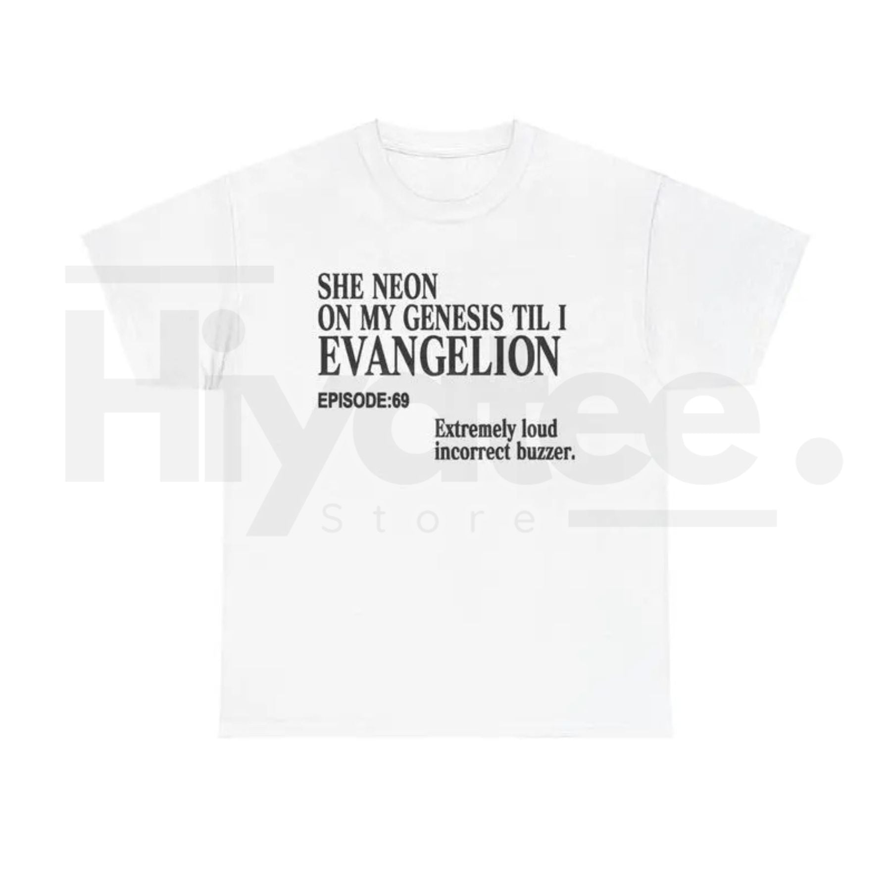 "She Neon On My Genesis Till I Evangelion" Shirt – Funny Anime Meme Tee