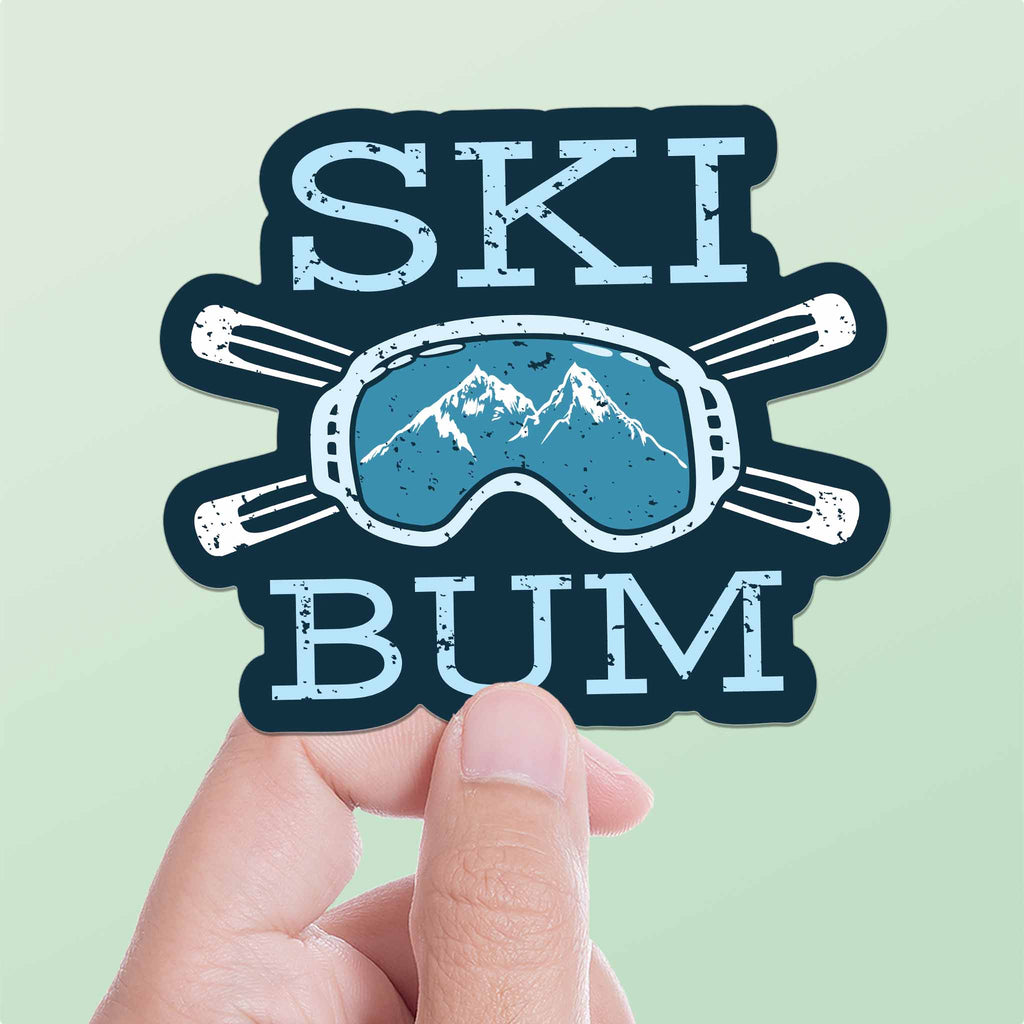 Ski Bum Winter Sports Sticker