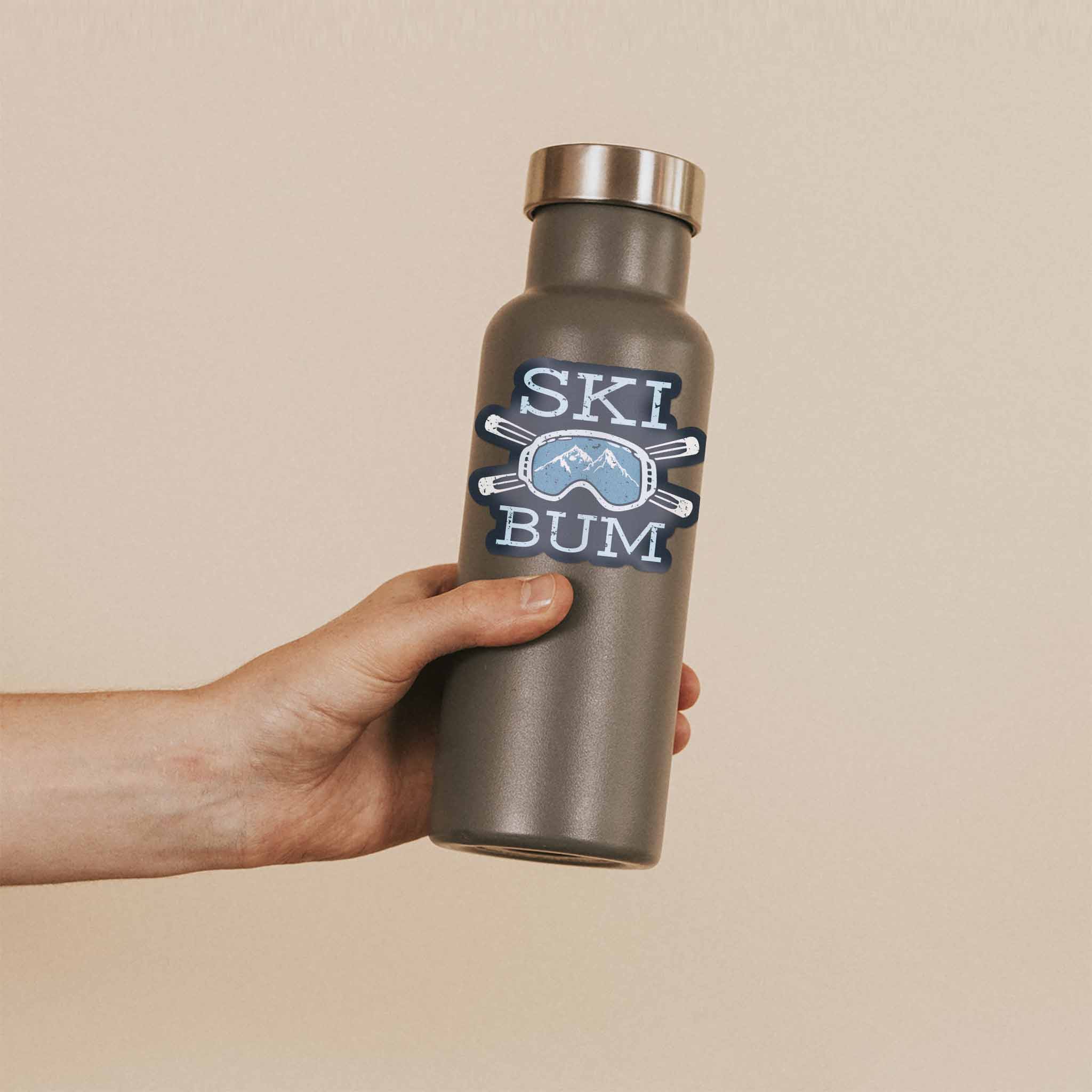 Ski Bum Winter Sports Sticker